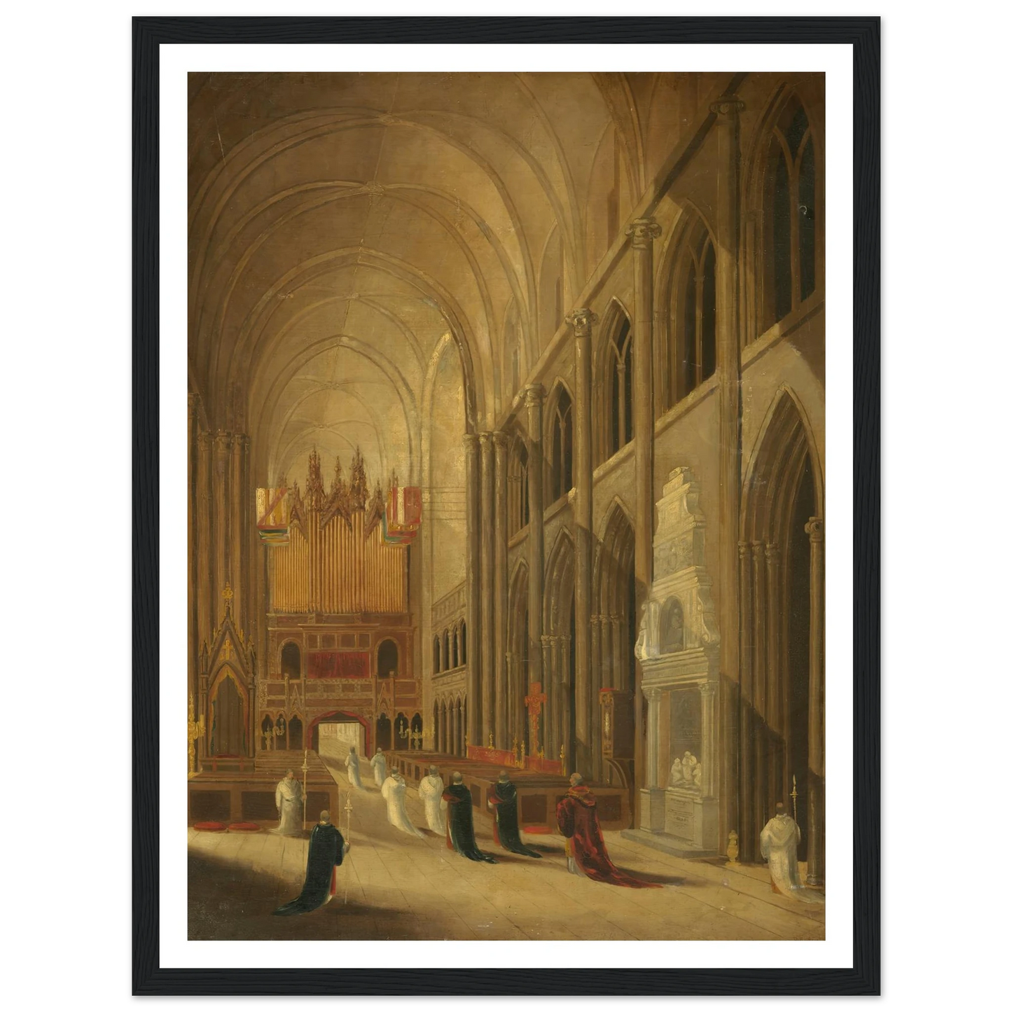 Going to Mass Art Print | David Roberts-Quipham Collections