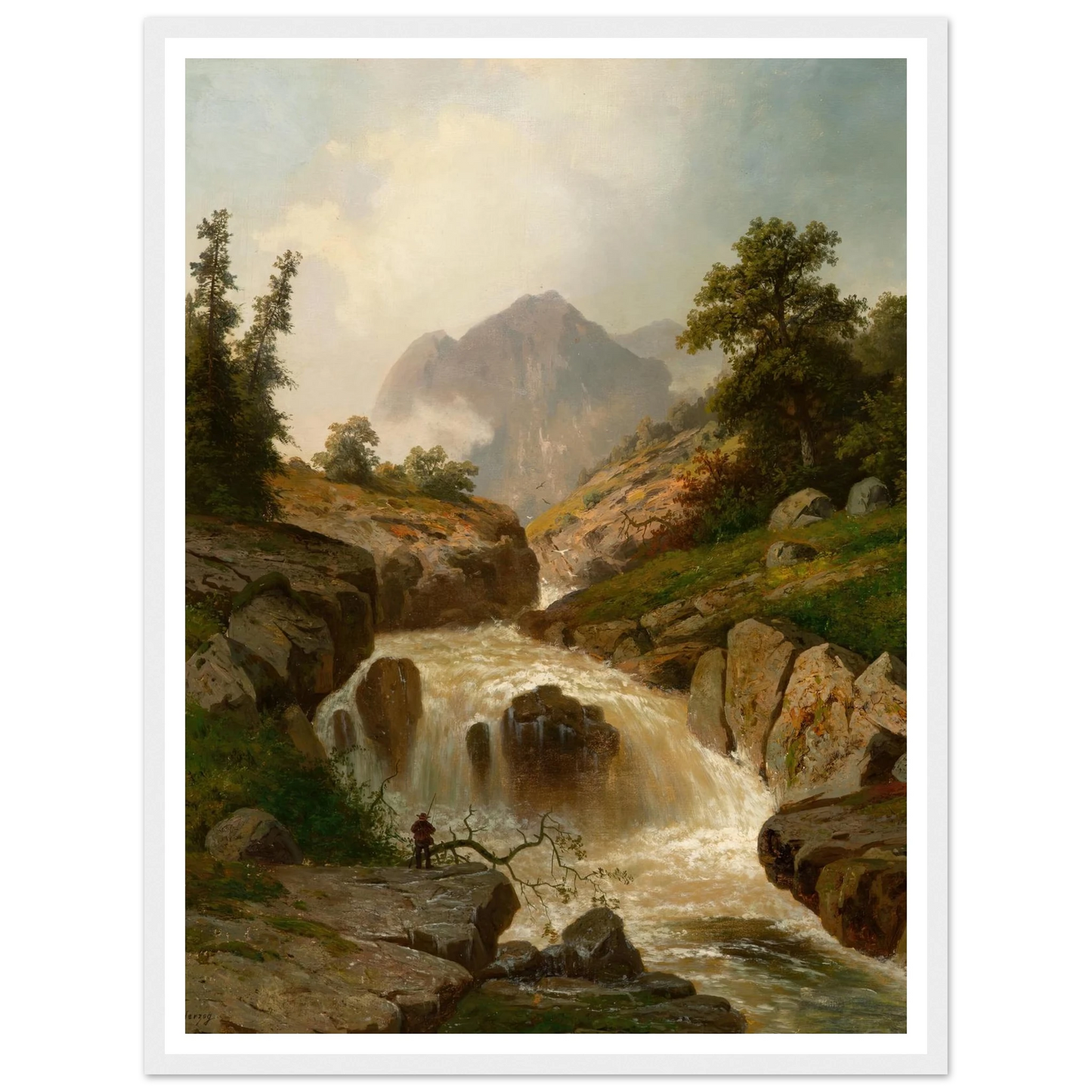 The Rippling River Art Print | Hermann Ottomar Herzog-Quipham Collections