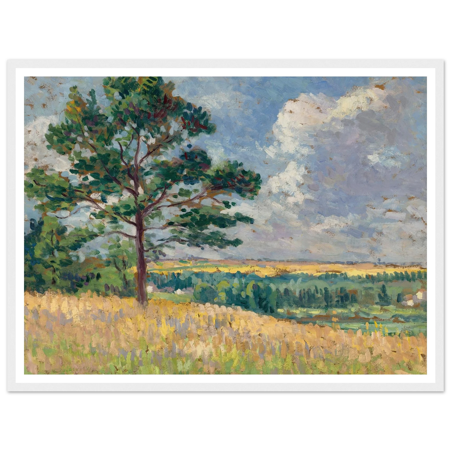 Paysage près de Méréville (circa 1905) Art Print | Maximilien Luce-Quipham Collections