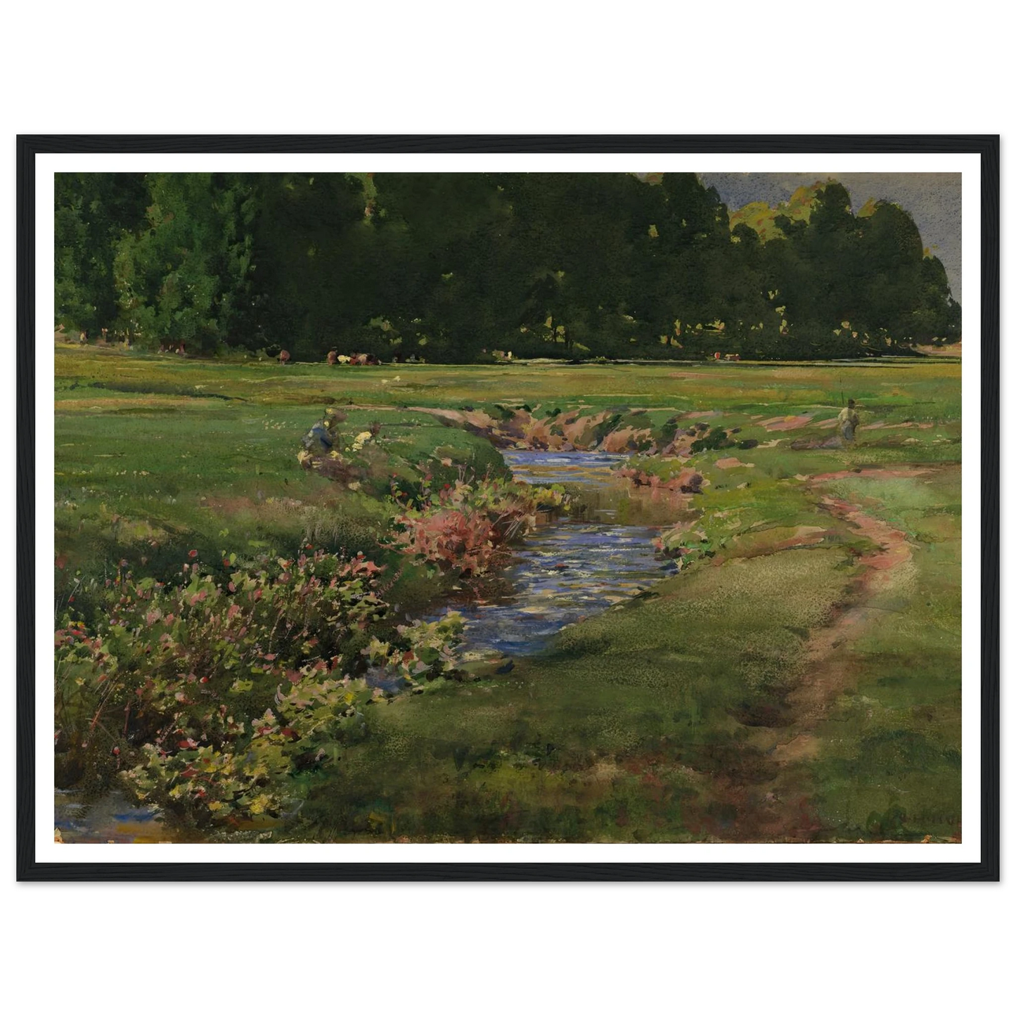 The Babbling Brook Art Print | William Henry Holmes-Quipham Collections