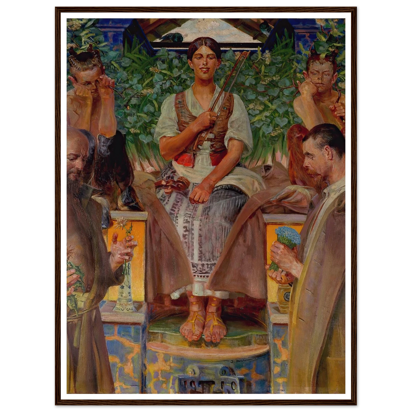 Homage to art and the muse (1910) Art Print | Jacek Malczewski-Quipham Collections