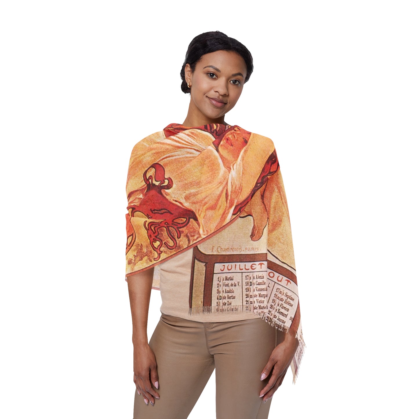 Summer | Alphonse Mucha Scarf – Art Nouveau Scarf-Quipham Collections