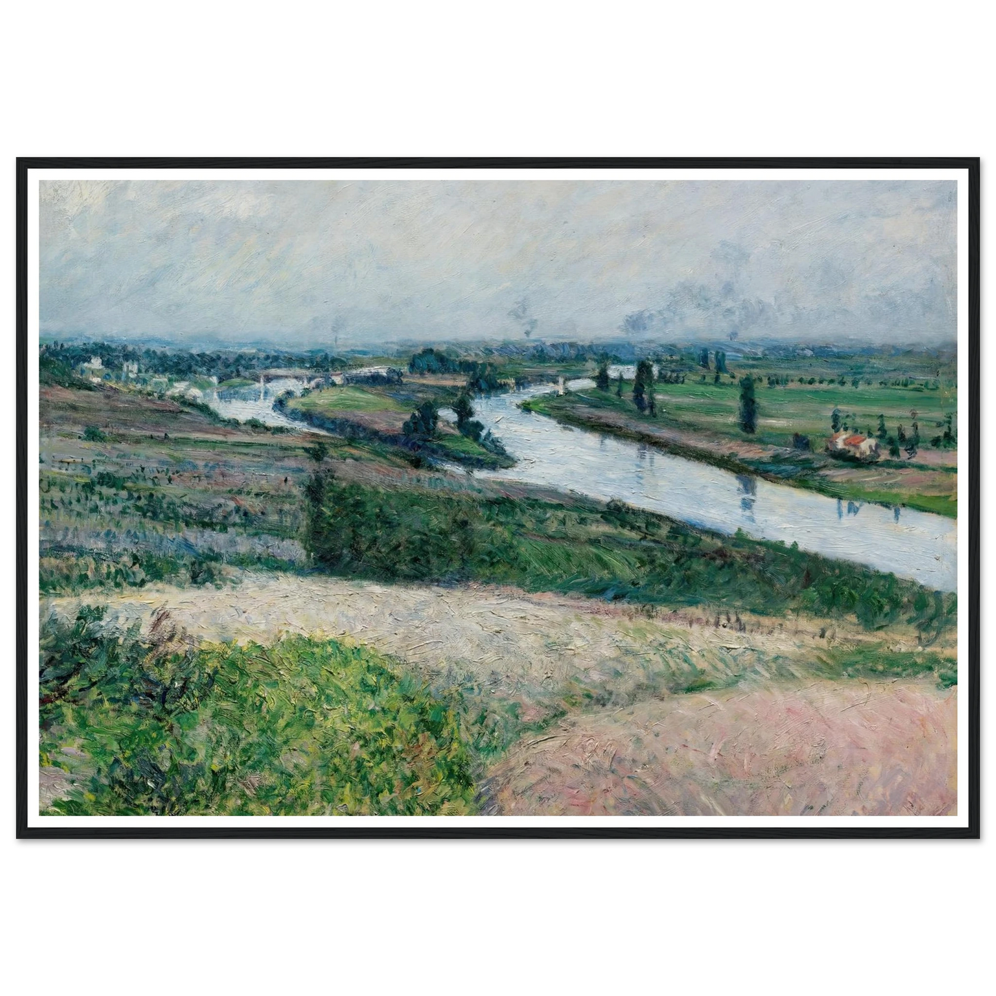 La Seine À La Pointe D’epinay (circa 1888) Art Print | Gustave Caillebotte-Quipham Collections