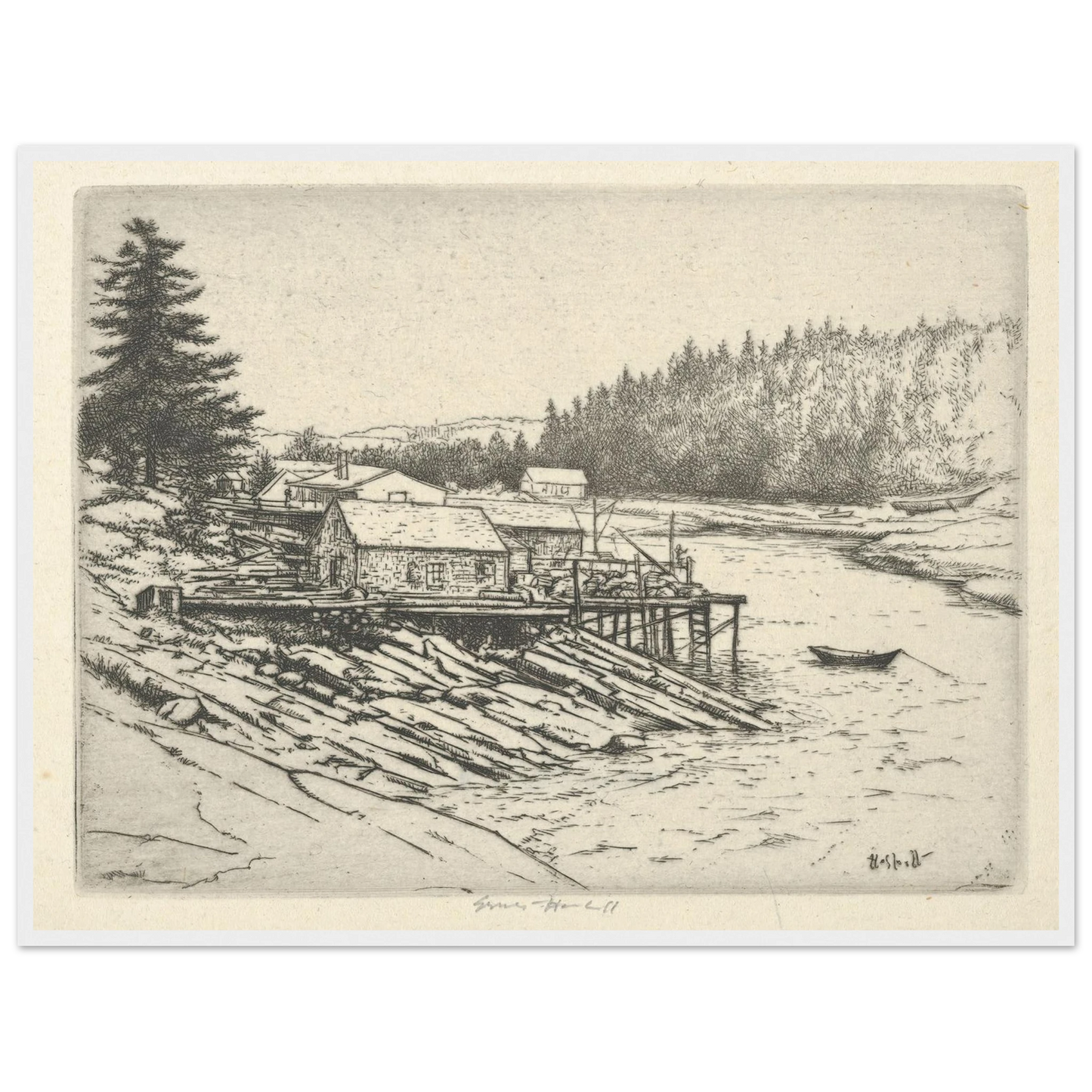 Carrying Place (1923) Art Print | Ernest Haskell-Quipham Collections