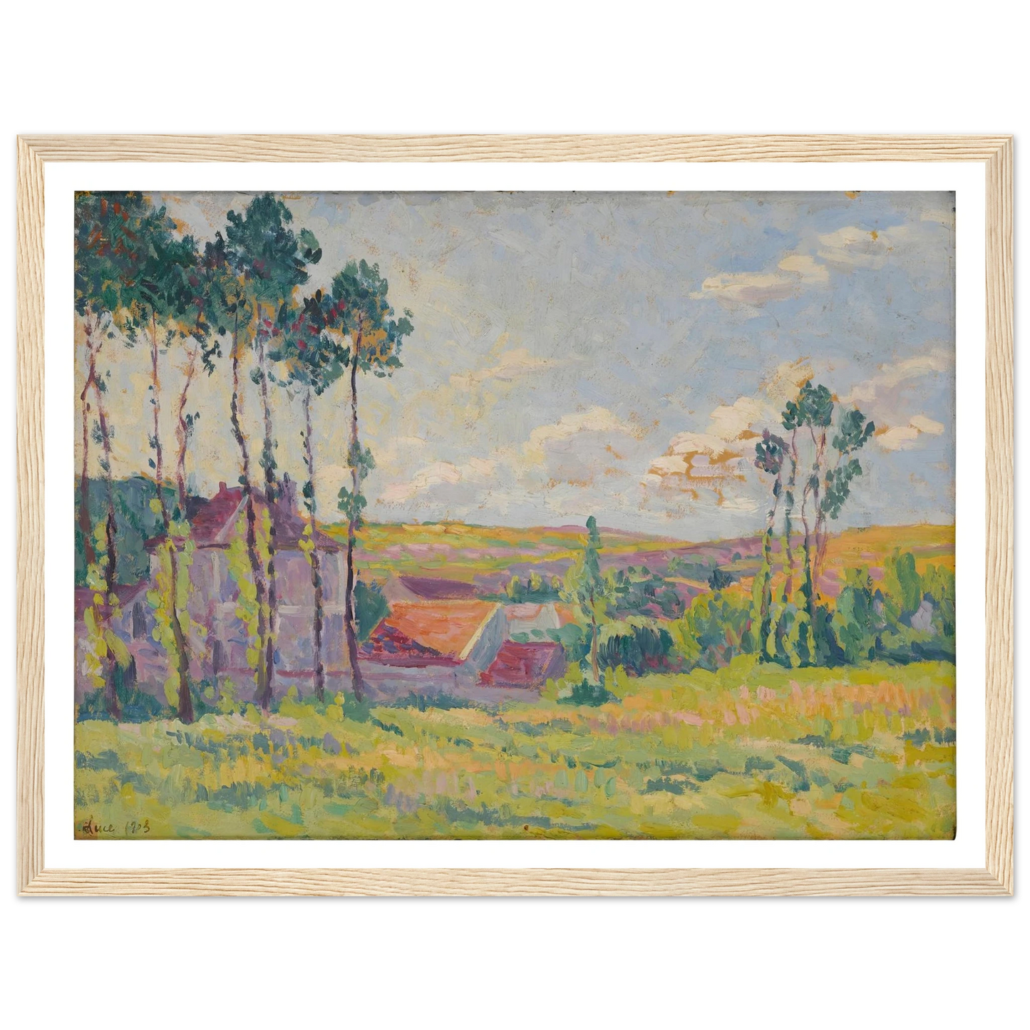 Moulineux, la teinderie (1903) Art Print | Maximilien Luce-Quipham Collections