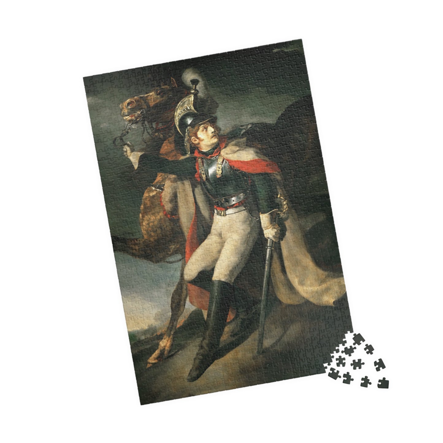 \Wounded Dragoon Leaving Cross Fire Puzzle | Théodore Géricault-Quipham Collections