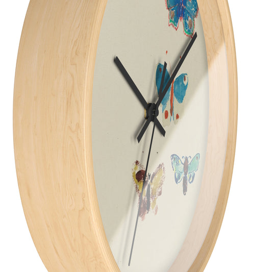 Five Butterflies Wall Clock | Odilon Redon-Quipham Collections