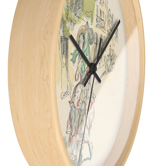 Scènes de la vie de Bohème Pl.31 Wall Clock | Hautot-Quipham Collections