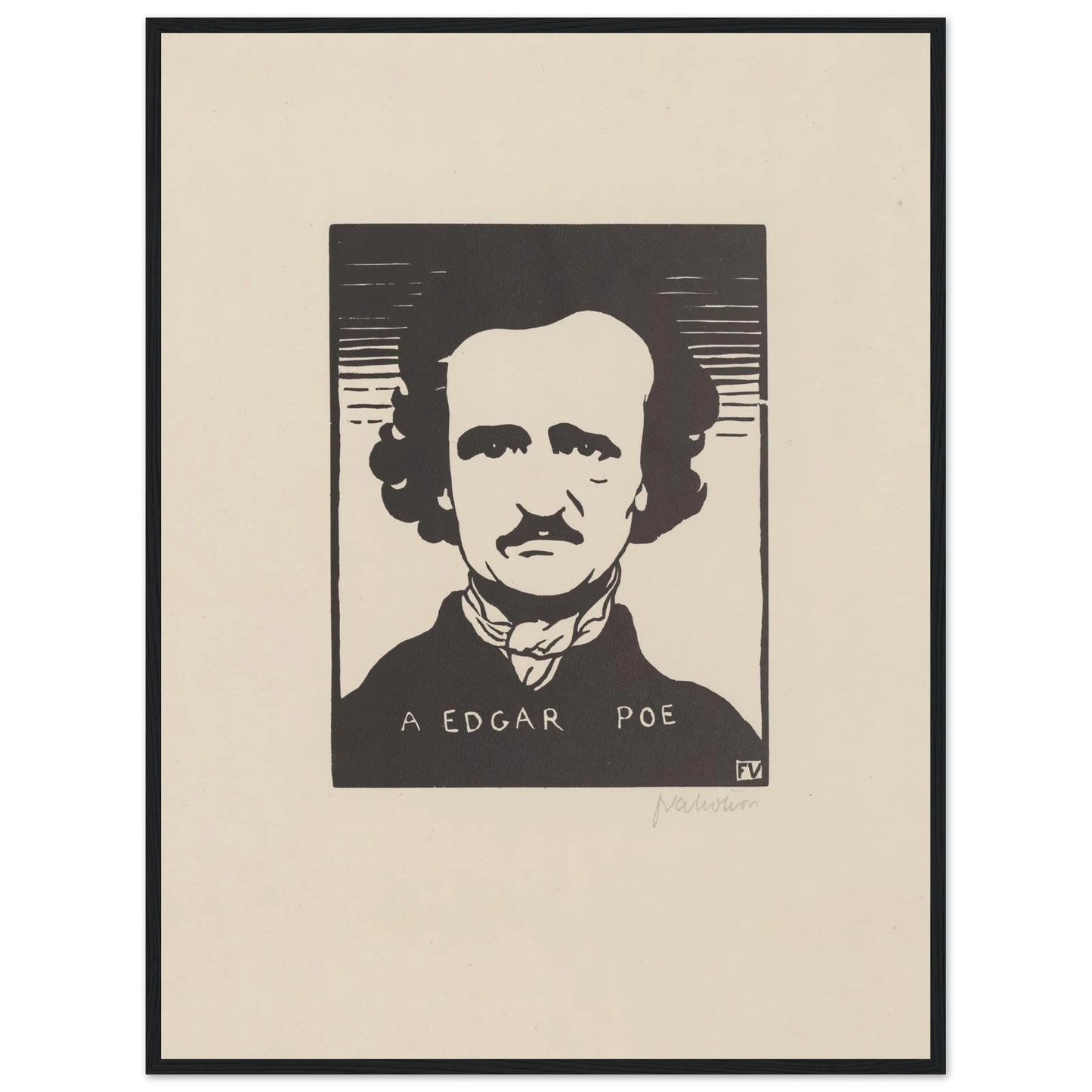 A Edgar Poe (1894) Art Print | Felix Vallotton-Quipham Collections