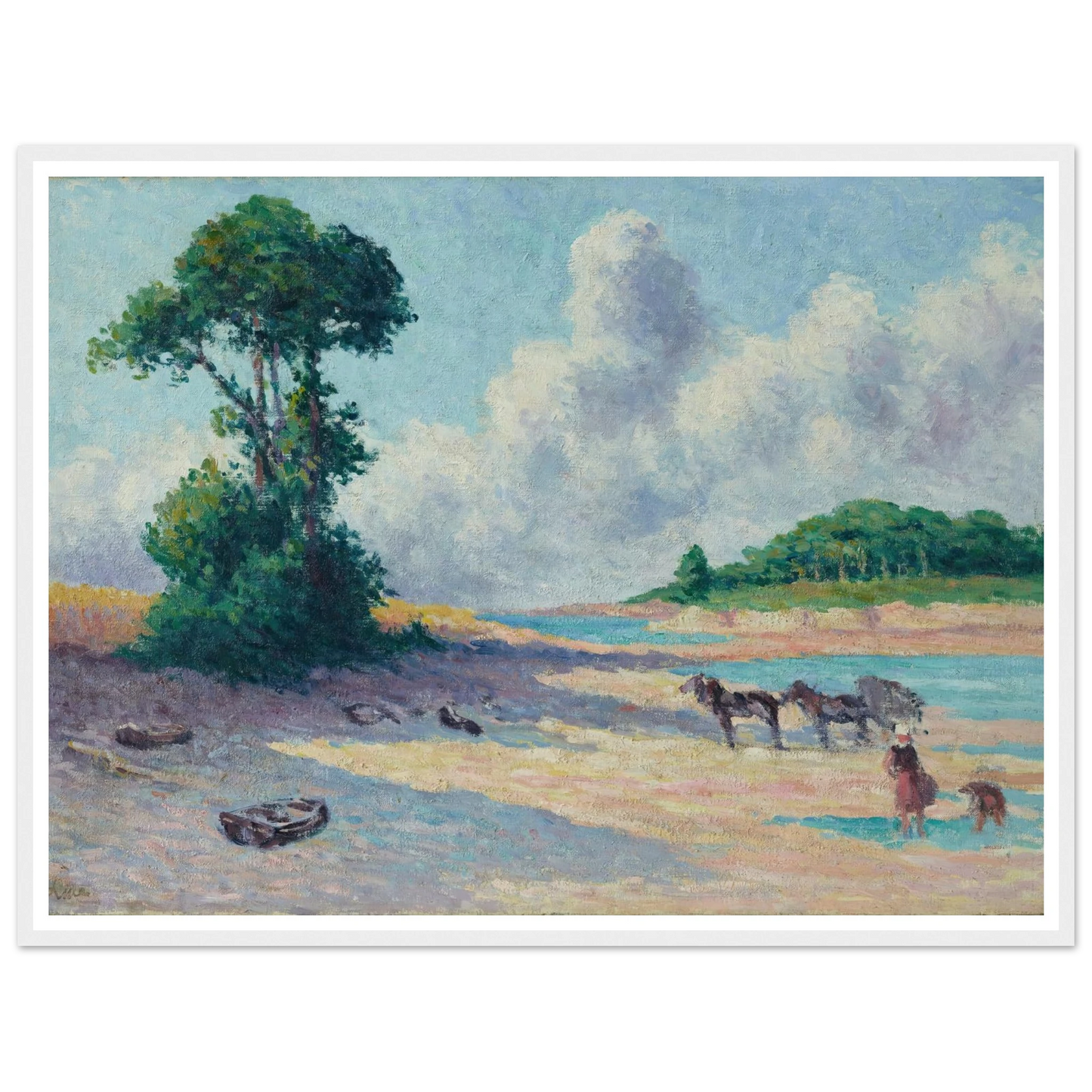 Kermouster, Embouchure du Trieux (circa 1914-1915) Art Print | Maximilien Luce-Quipham Collections