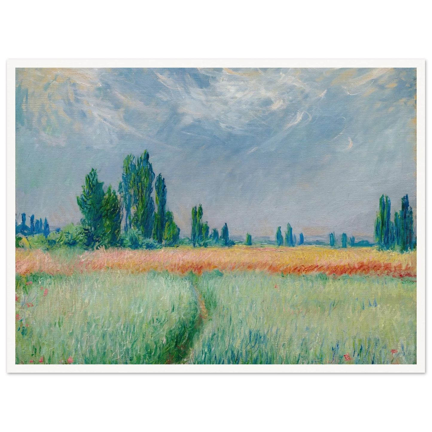 Champ De Blé (1881) Art Print | Claude Monet-Quipham Collections