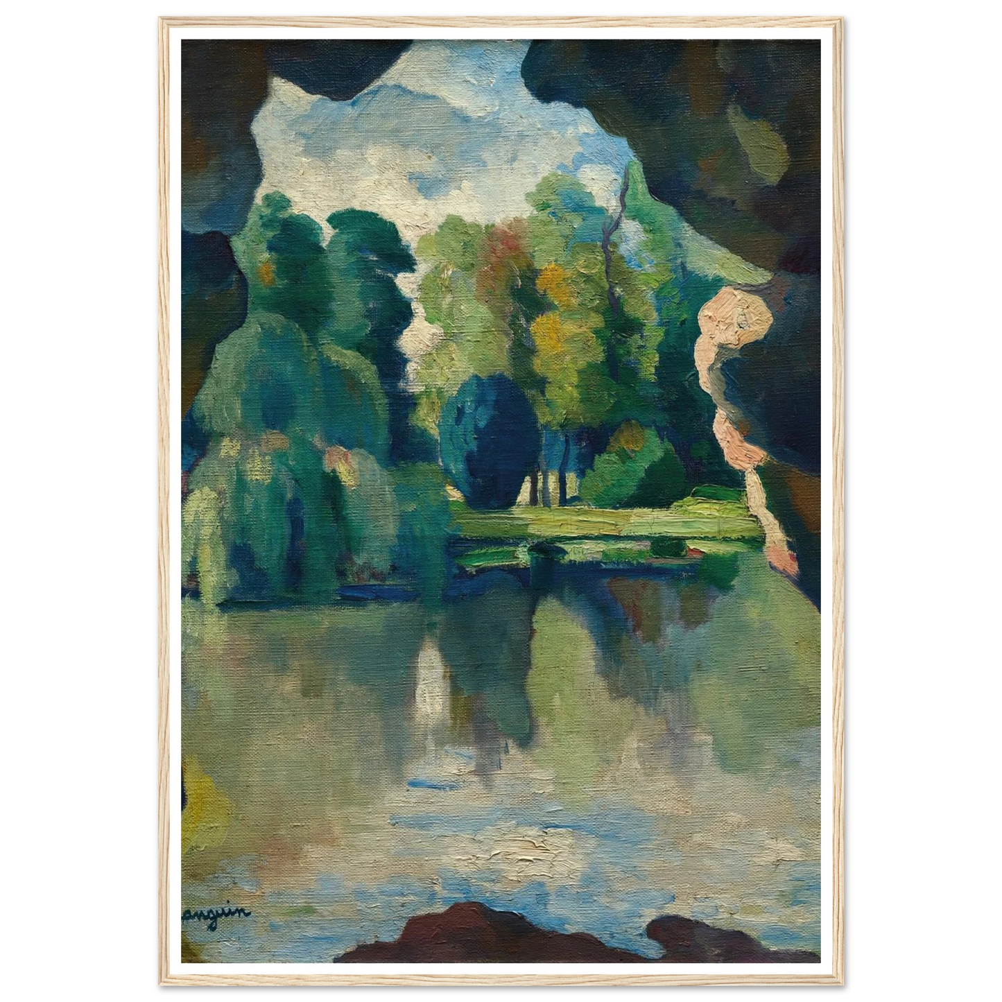 Le Lac de Bagatelle, Bois de Boulogne (1909) Art Print | Henri Manguin-Quipham Collections