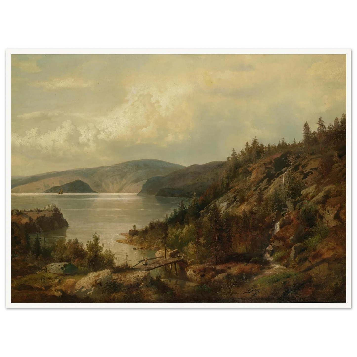 The Old Bridge Art Print | Hermann Ottomar Herzog-Quipham Collections