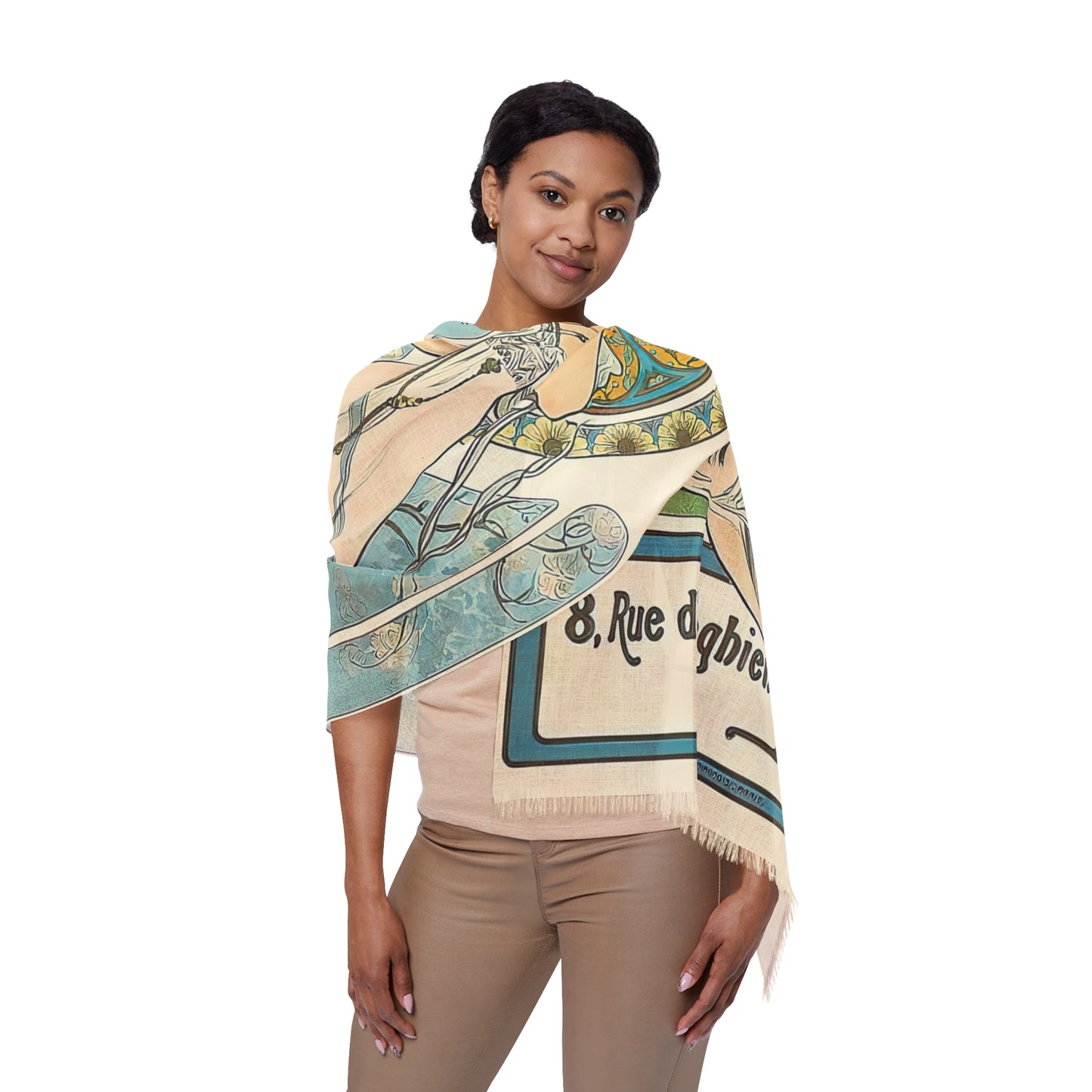 Bleuze-Hadancourt Parfumeur | Alphonse Mucha Scarf – Art Nouveau Scarf-Quipham Collections