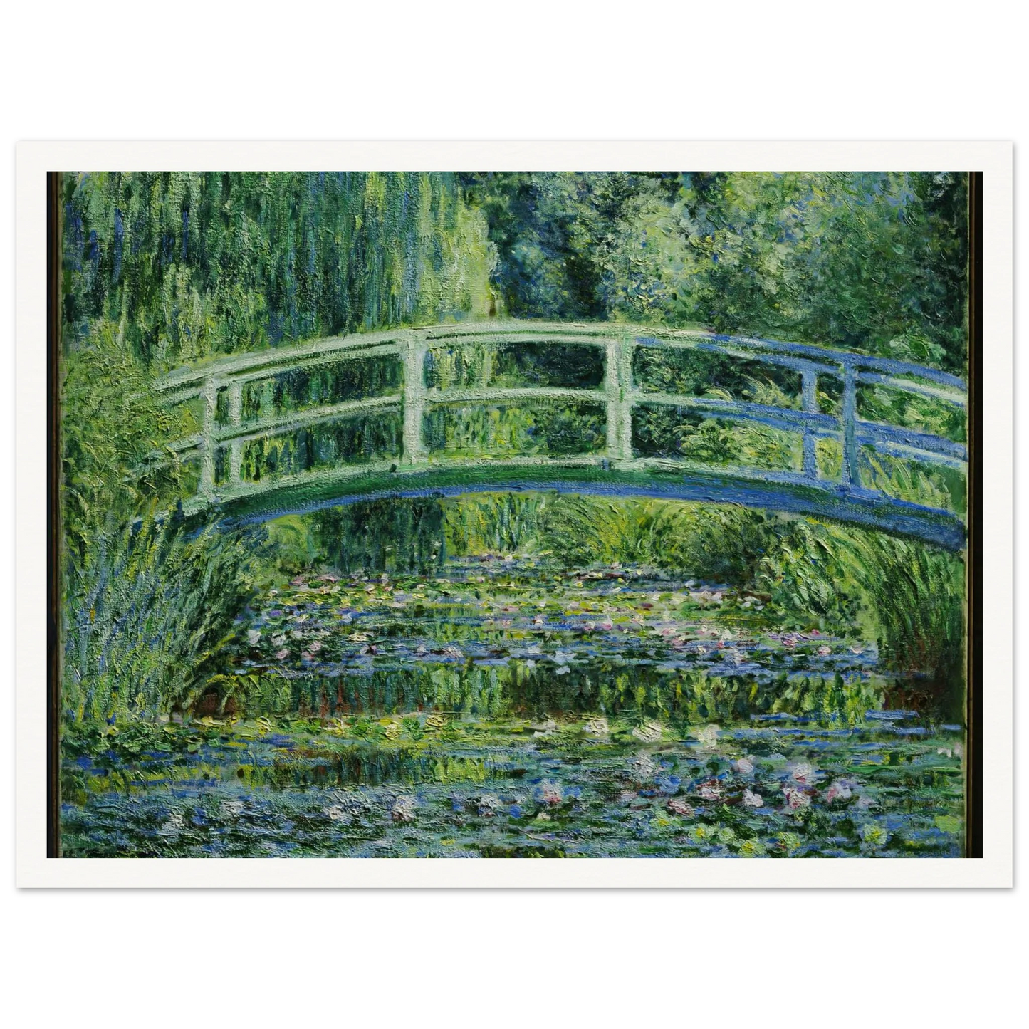 Water Lilies and Japanese Bridge (1899) Art Print | Claude Monet-Quipham Collections