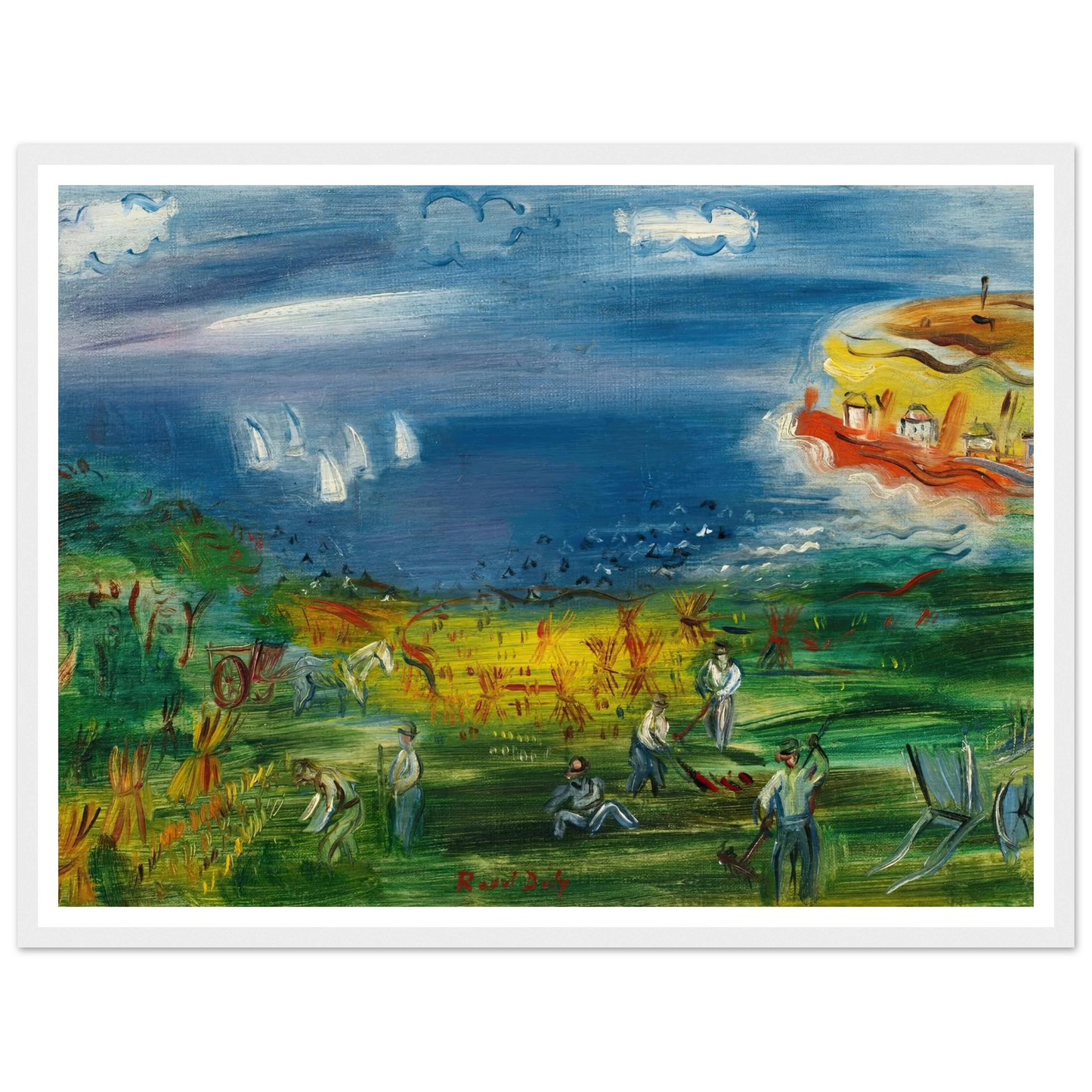 La baie de Sainte-Adresse Art Print | Raoul Dufy-Quipham Collections