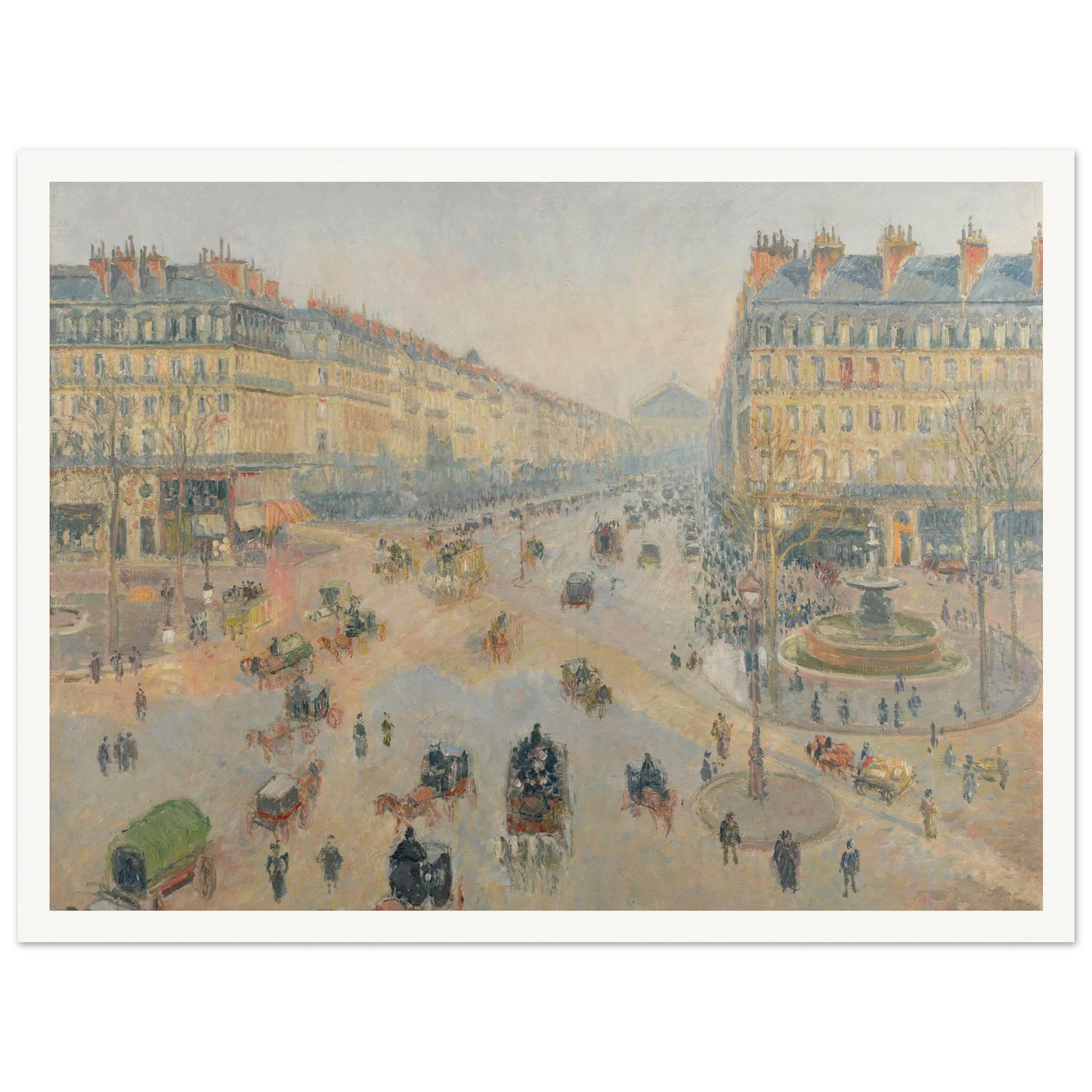 L’Avenue de l’Opéra (1898) Art Print | Camille Pissarro-Quipham Collections
