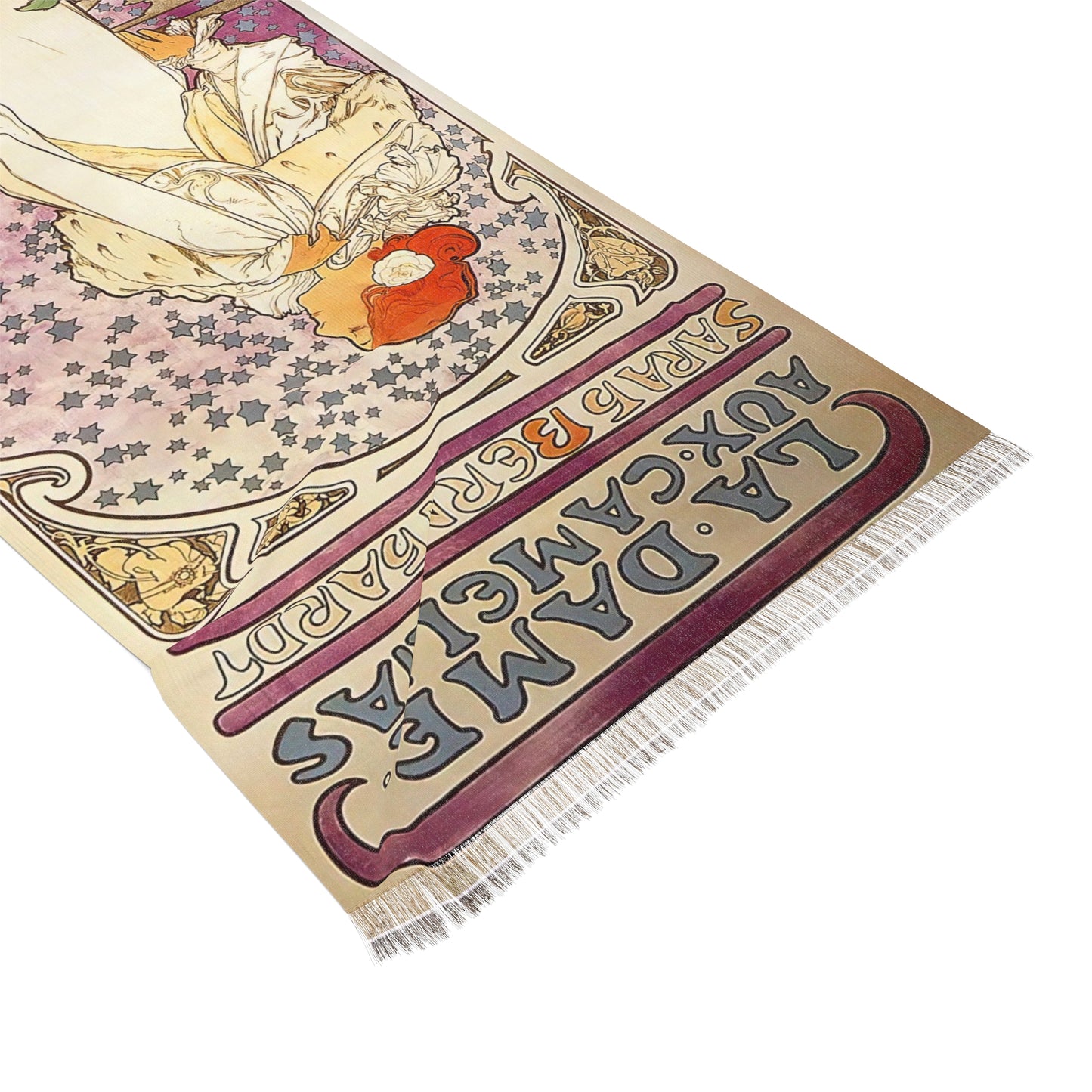 La Dame Aux Camelias | Alphonse Mucha Scarf – Art Nouveau Scarf-Quipham Collections