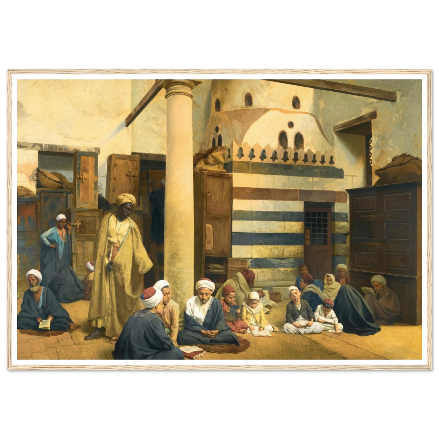 In the Madrasa (1890) Art Print | Ludwig Deutsch-Quipham Collections