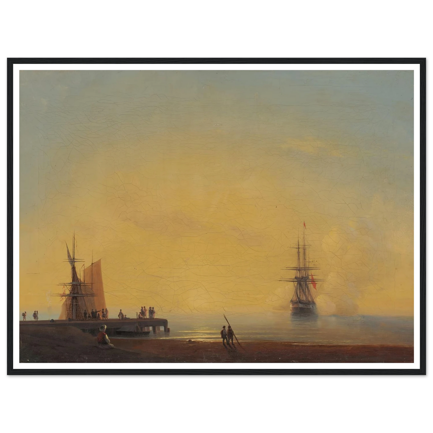 In the roads, Evening (1867) Art Print | Ivan Konstantinovich Aivazovsky-Quipham Collections