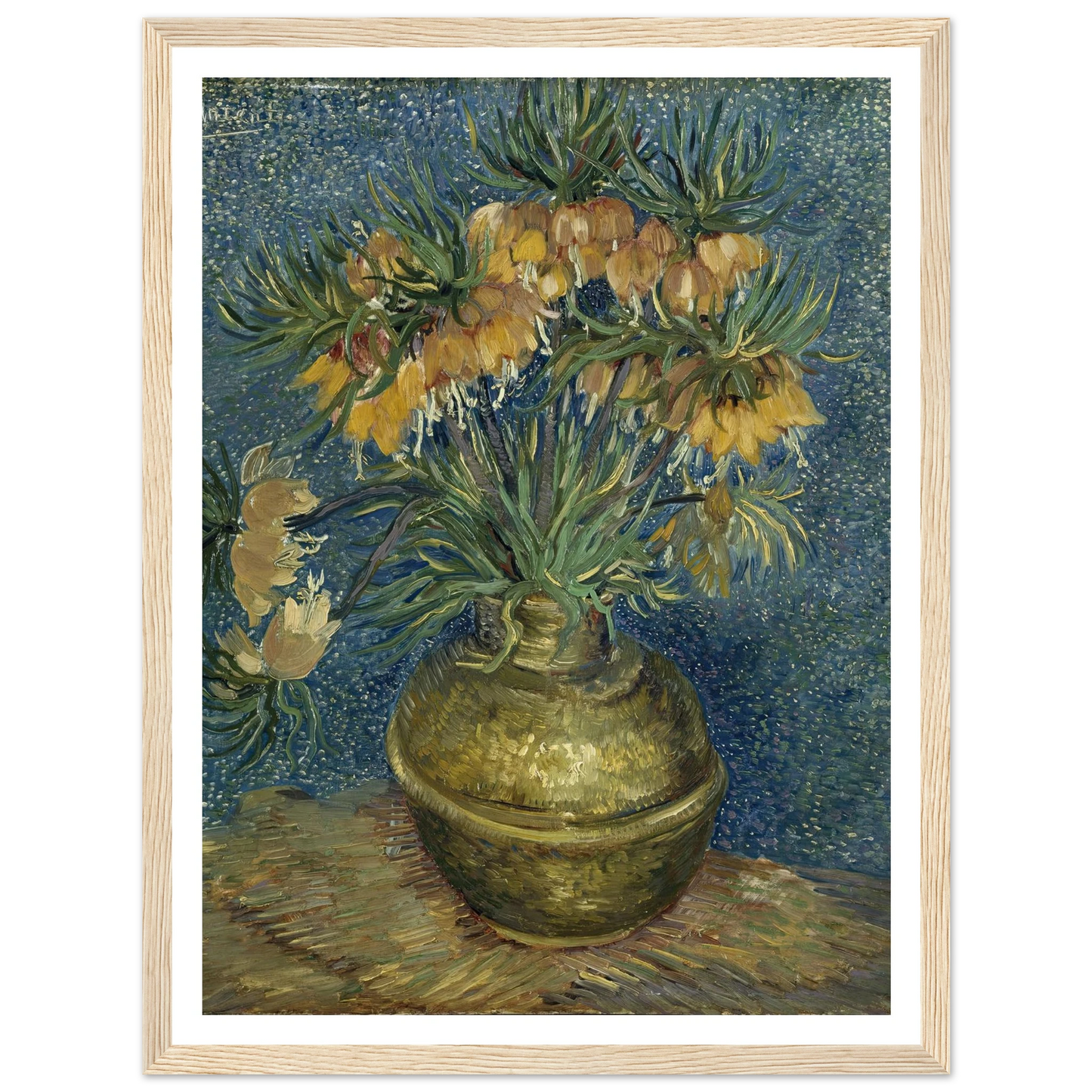 Imperial Fritillaries in a Copper Vase (1887) Art Print | Vincent van Gogh-Quipham Collections