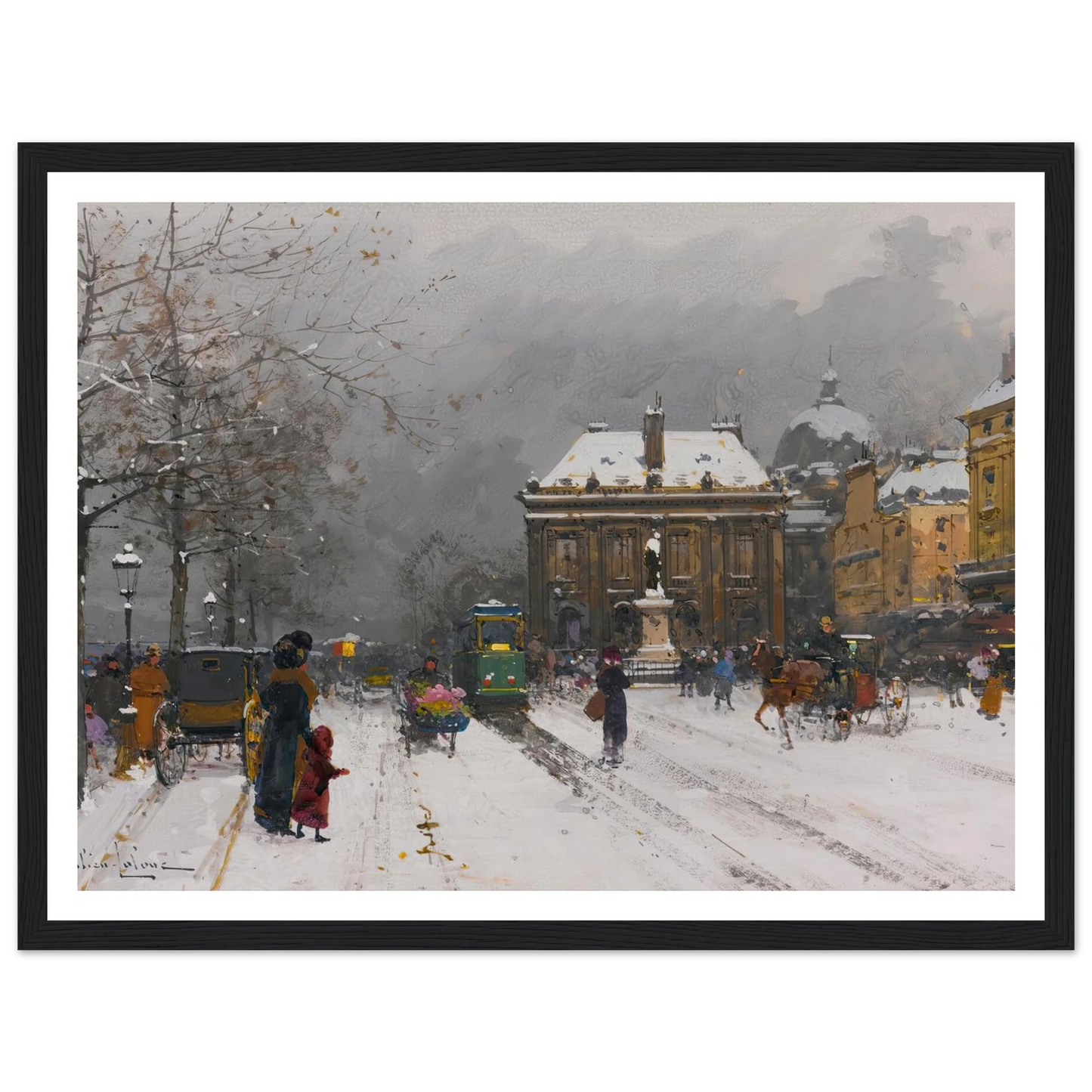 L’institut (Temps Mauvais) Art Print | Eugene Galien Laloue-Quipham Collections