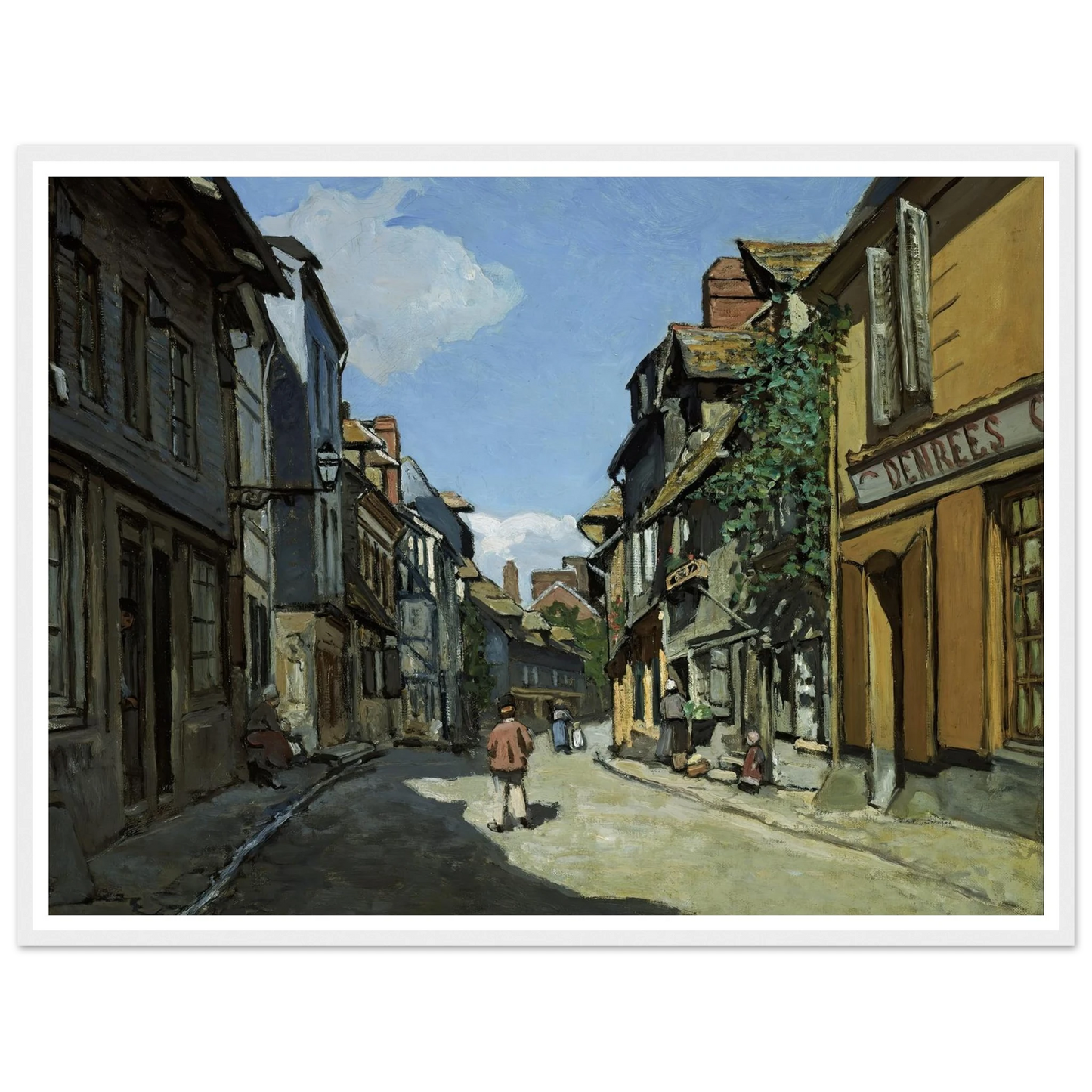Rue de la Bavole, Honfleur (1864) Art Print | Claude Monet-Quipham Collections