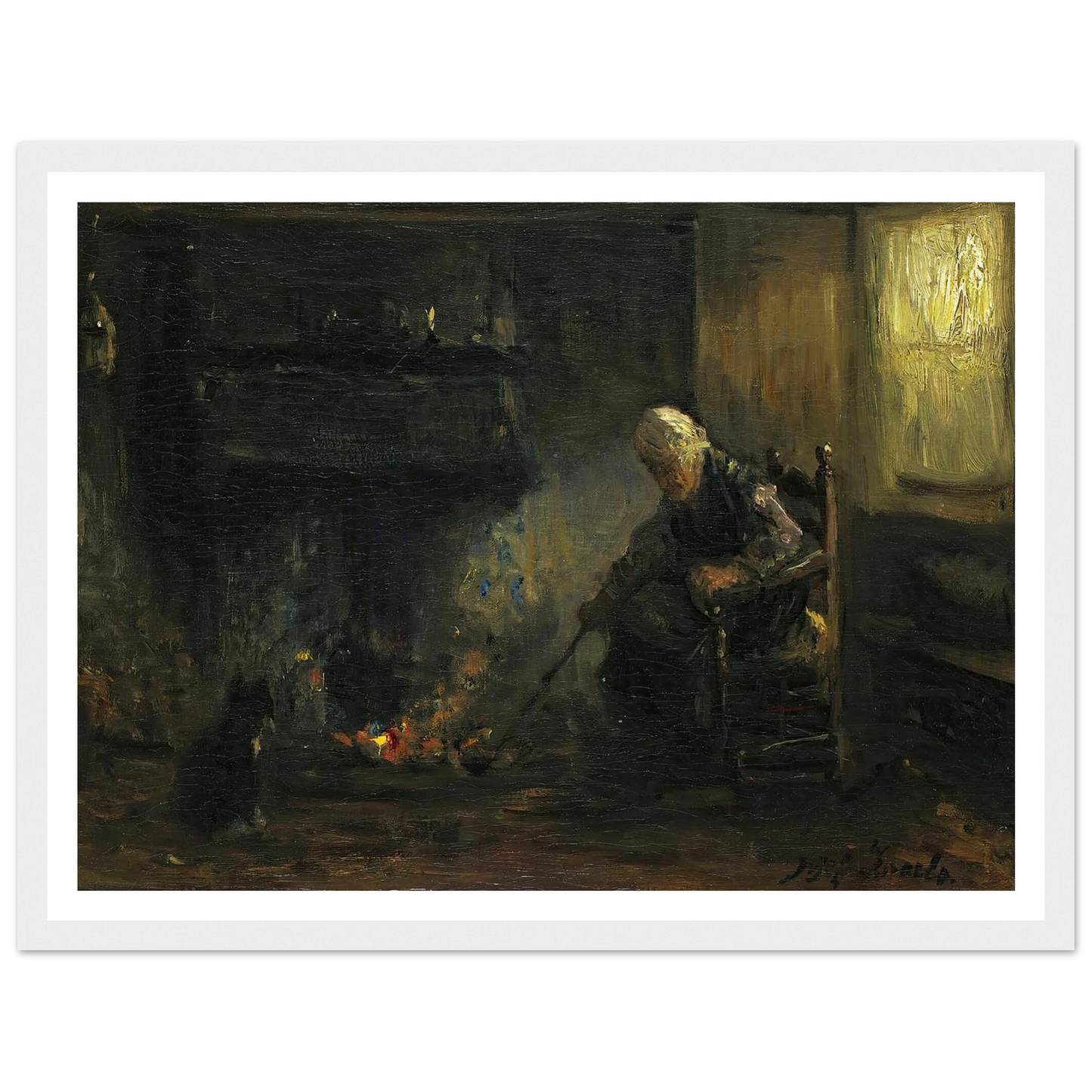 At The Hearth Art Print | Jozef Israels-Quipham Collections