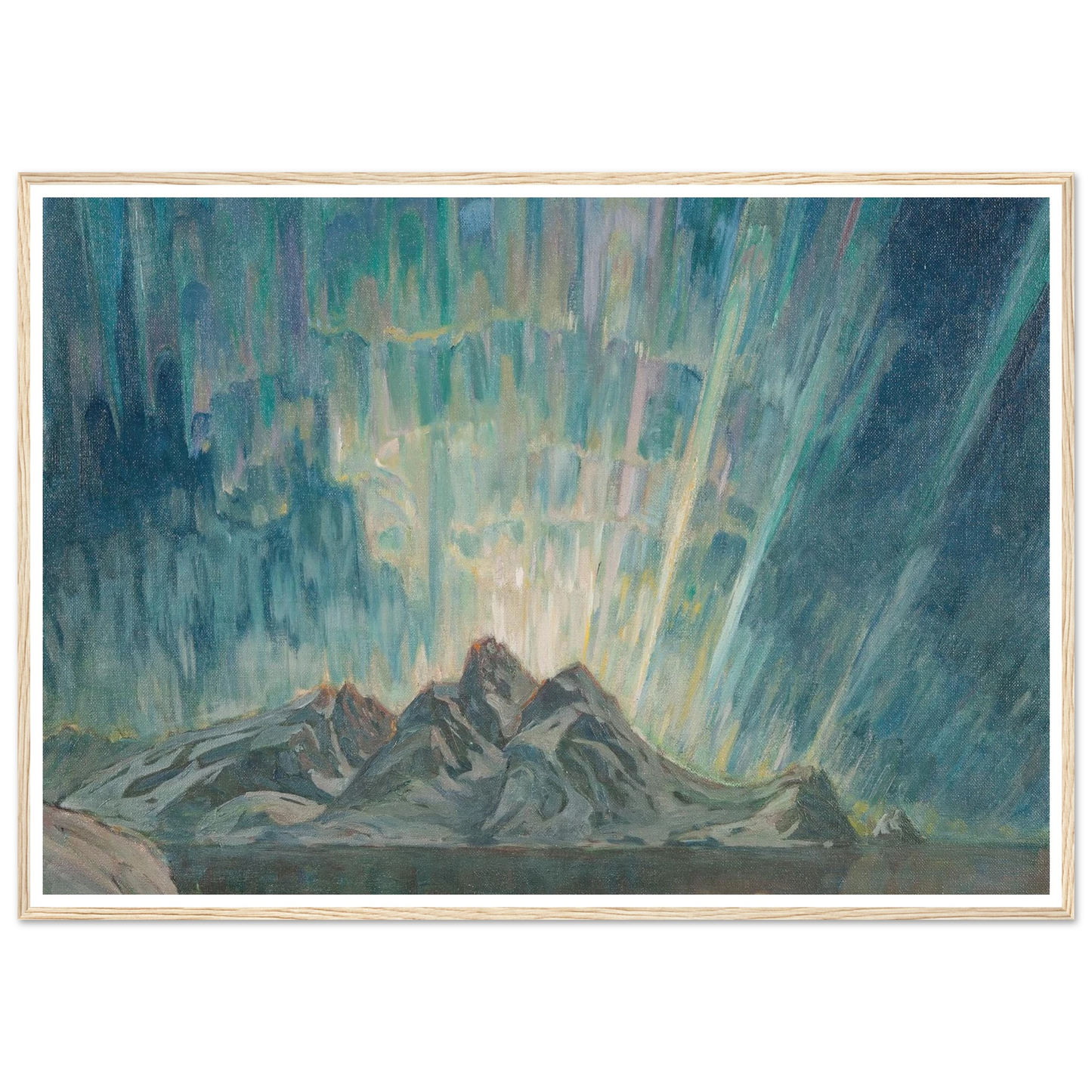 Northern Lights.Study from North Norway Art Print | Anna Boberg-Quipham Collections