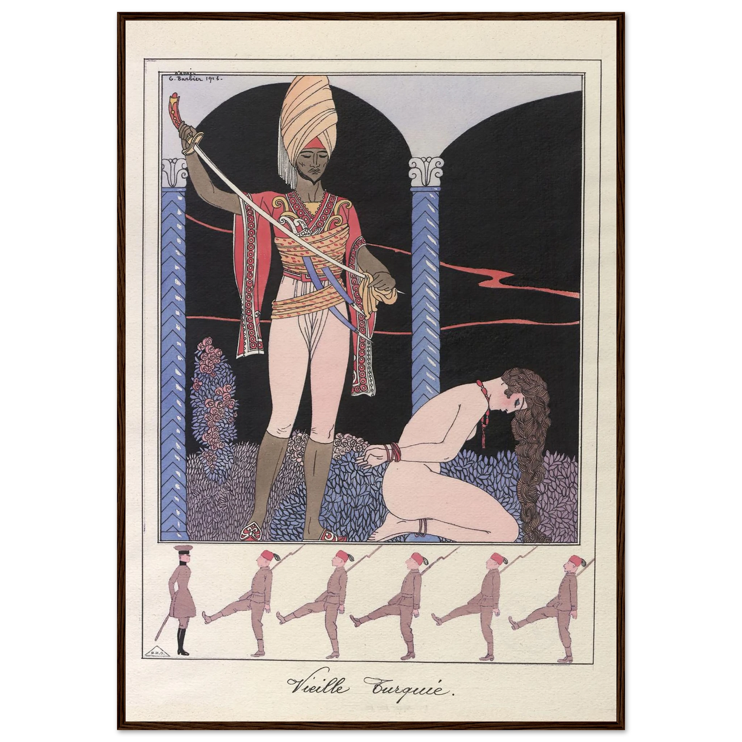Vieille Turquie (L’exécution) (1915) Art Print | George Barbier-Quipham Collections