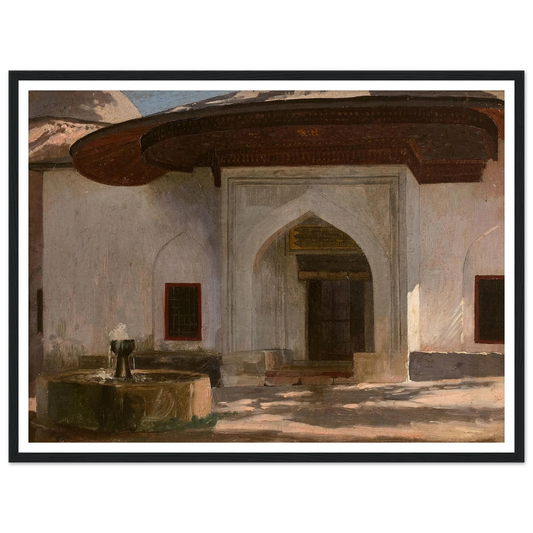 Fontaine à l’entrée d’un monument, probablement en Egypte Art Print | Jean Leon Gerome-Quipham Collections