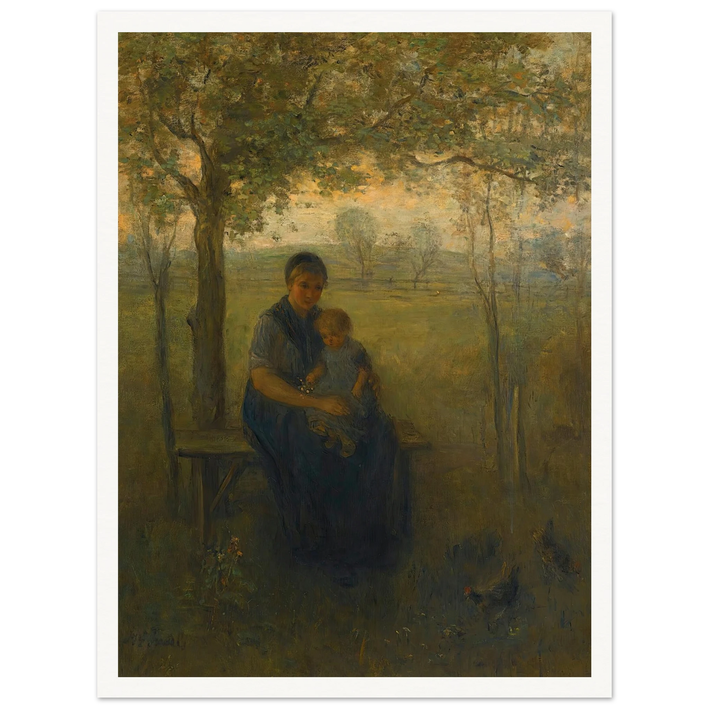 The Madonna Of Drenthe Art Print | Jozef Israels-Quipham Collections