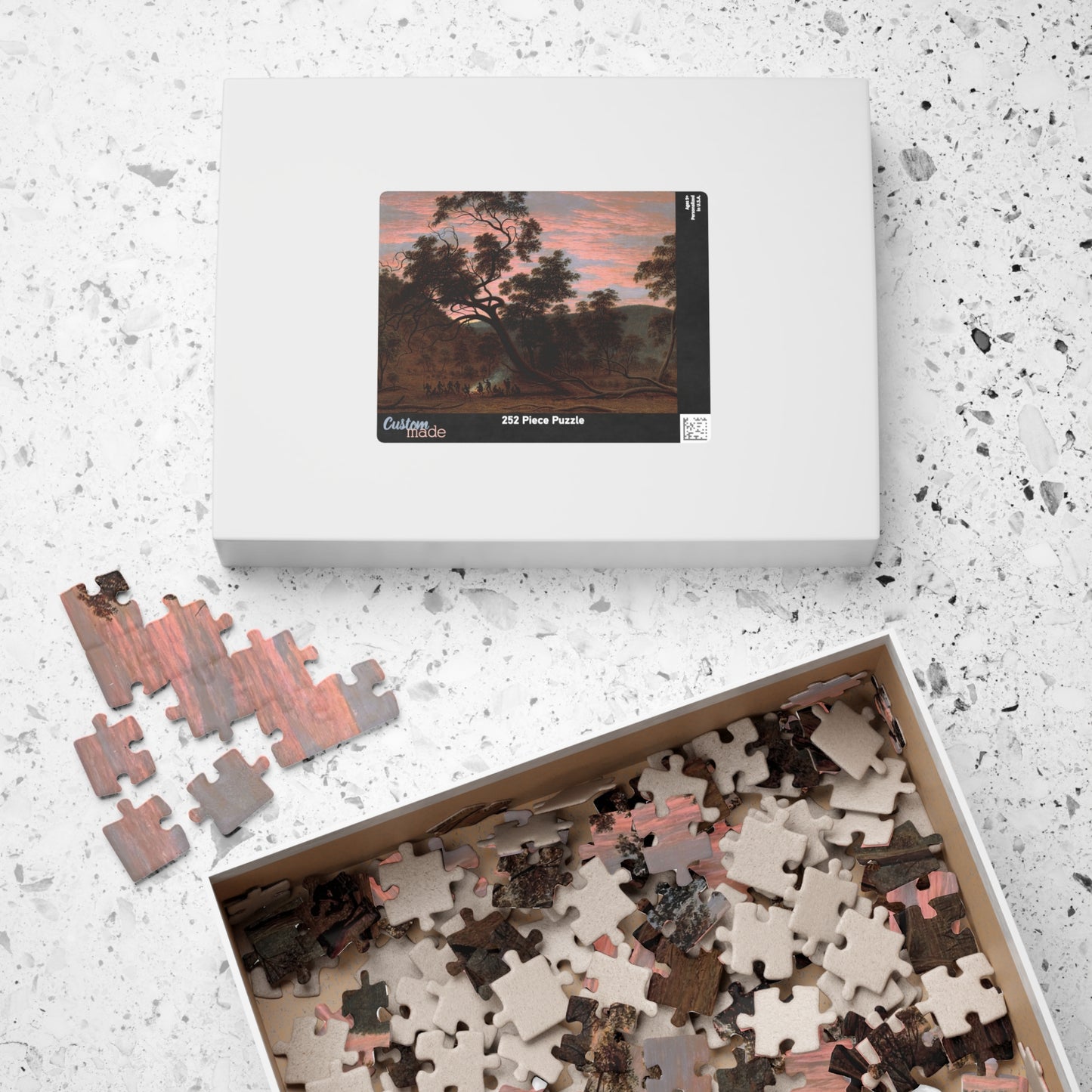 A corroboree of natives in Mills Plains Puzzle | John Glover-Quipham Collections