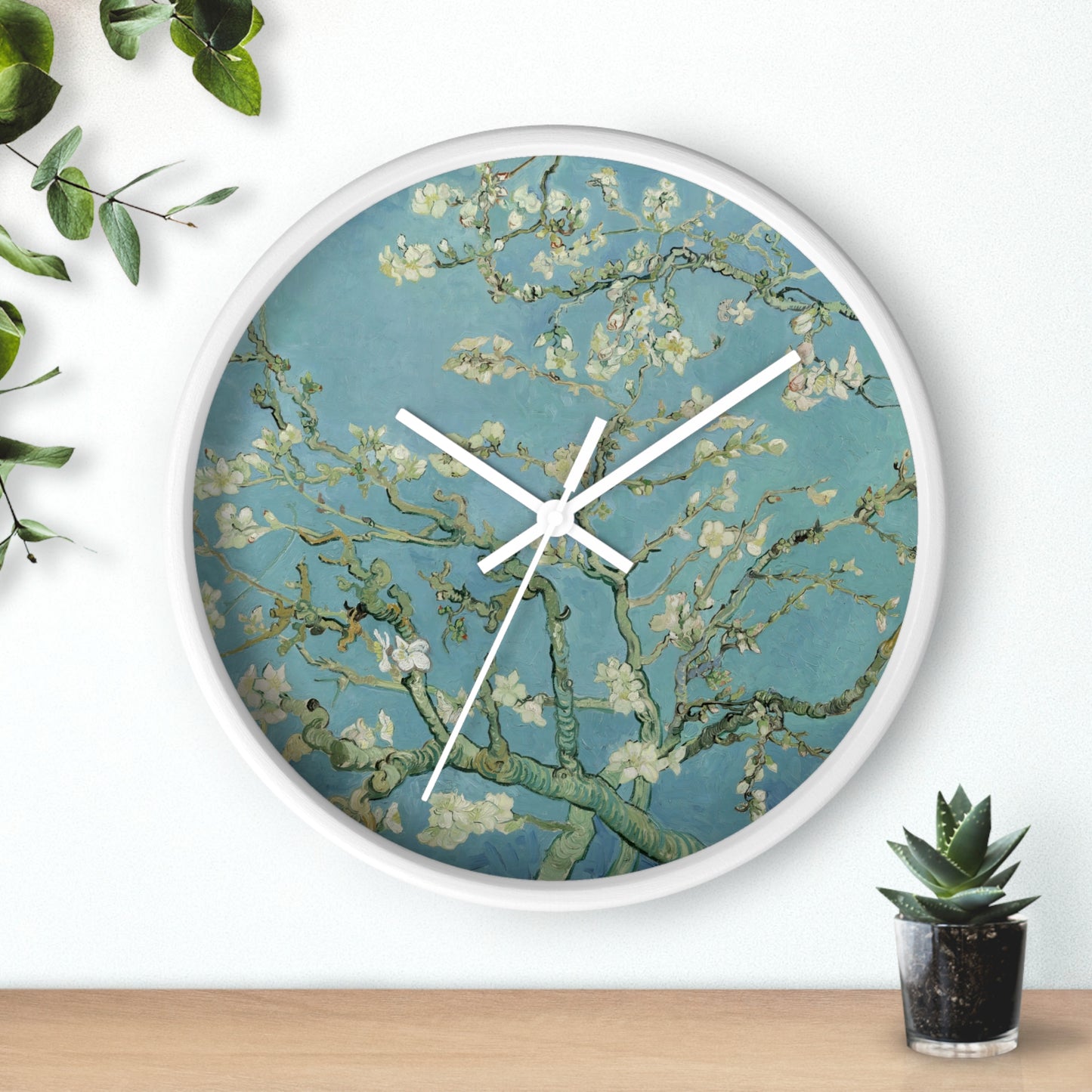 Almond Bloomsom Wall Clock | Vincent van Gogh-Quipham Collections