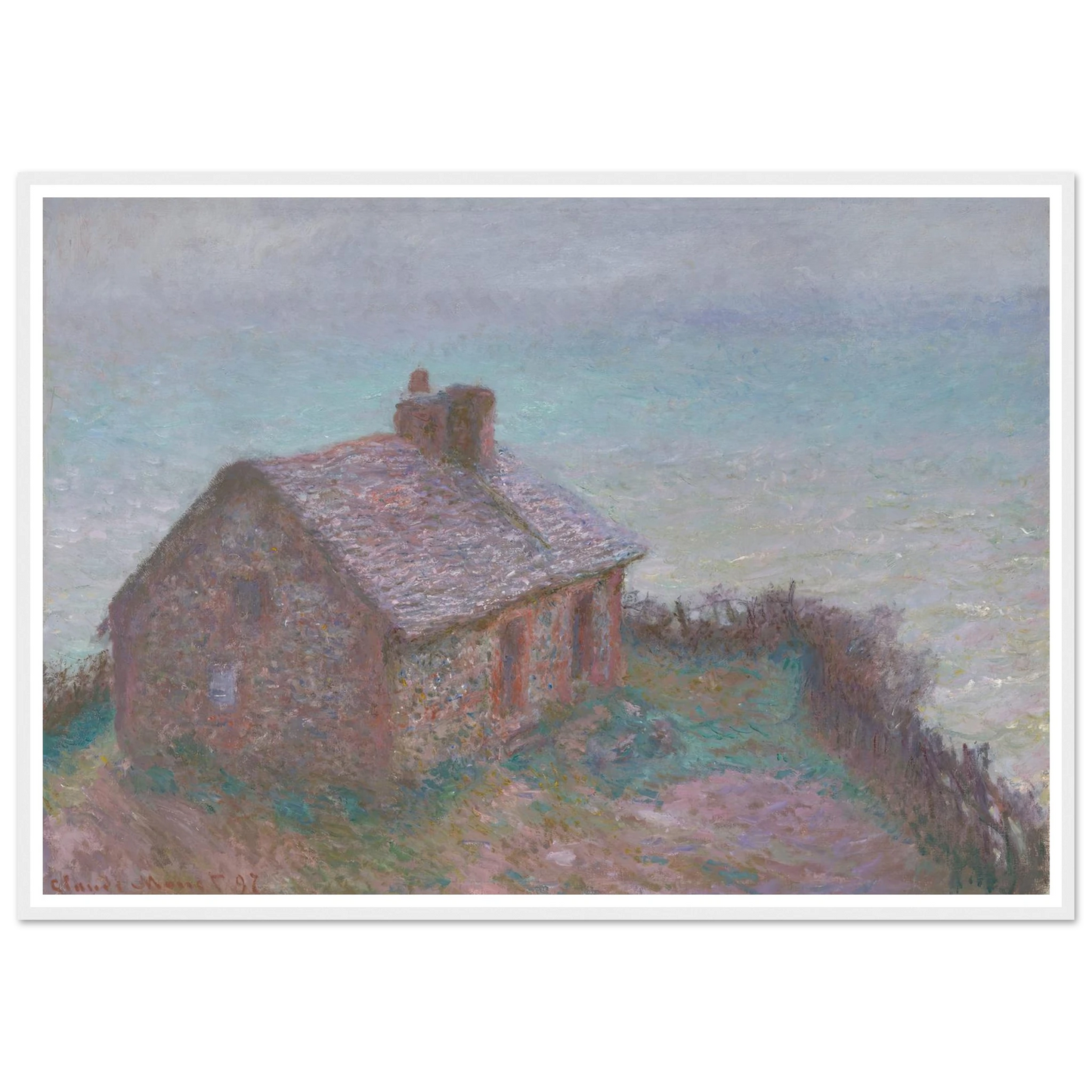 The Customs House at Varengeville (1897) Art Print | Claude Monet-Quipham Collections