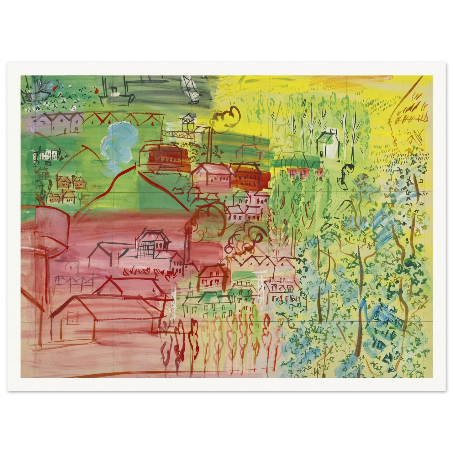 étude pour la fée electricité Art Print | Raoul Dufy-Quipham Collections