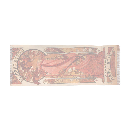 Moet & Chandon | Alphonse Mucha Scarf – Art Nouveau Scarf-Quipham Collections