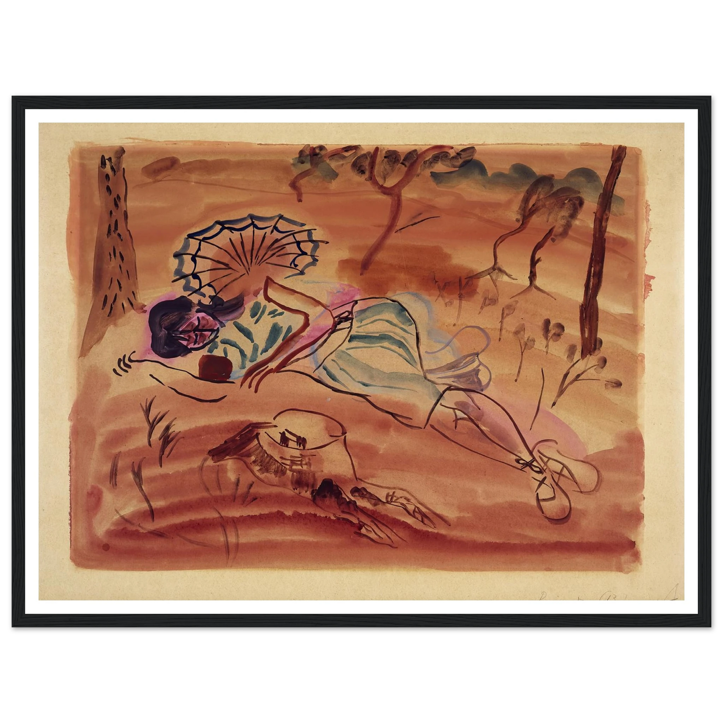 Pinewoods (Under the pines) (1931) Art Print | Frances Hodgkins-Quipham Collections