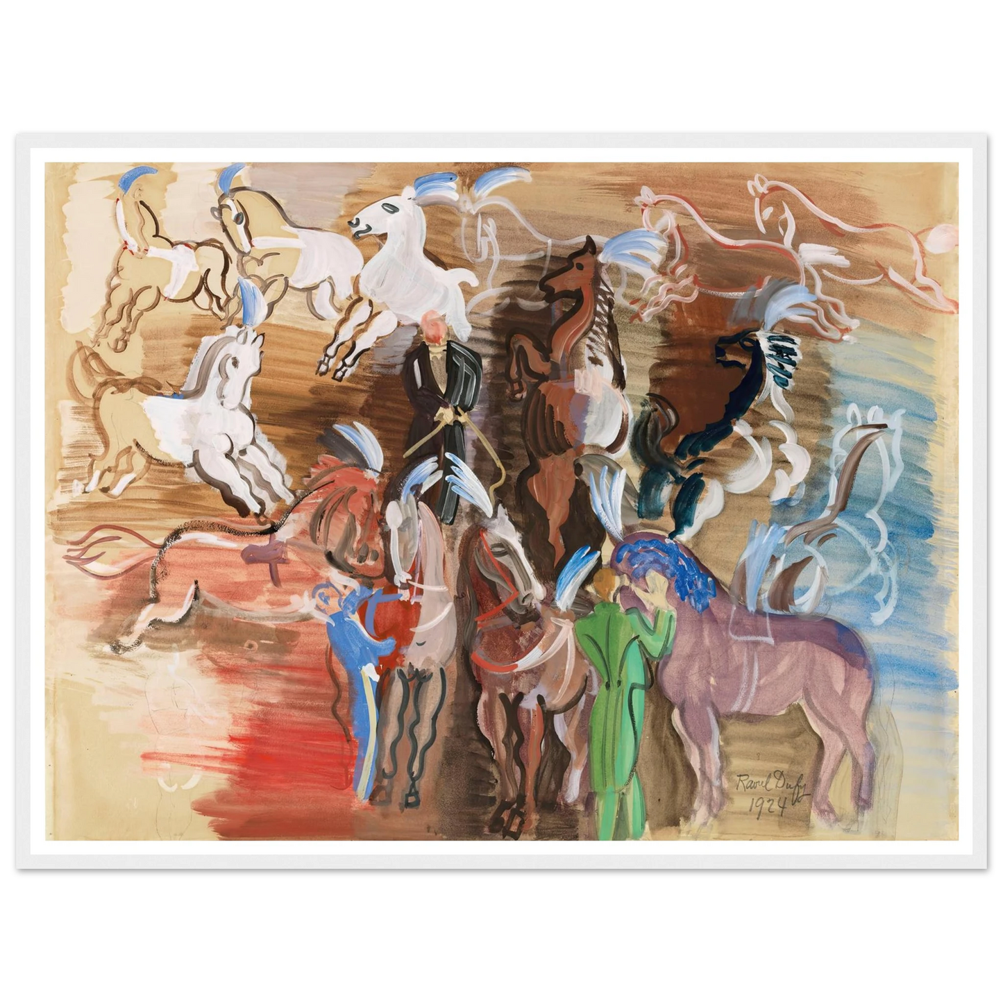 Chevaux de cirque (1924) Art Print | Raoul Dufy-Quipham Collections