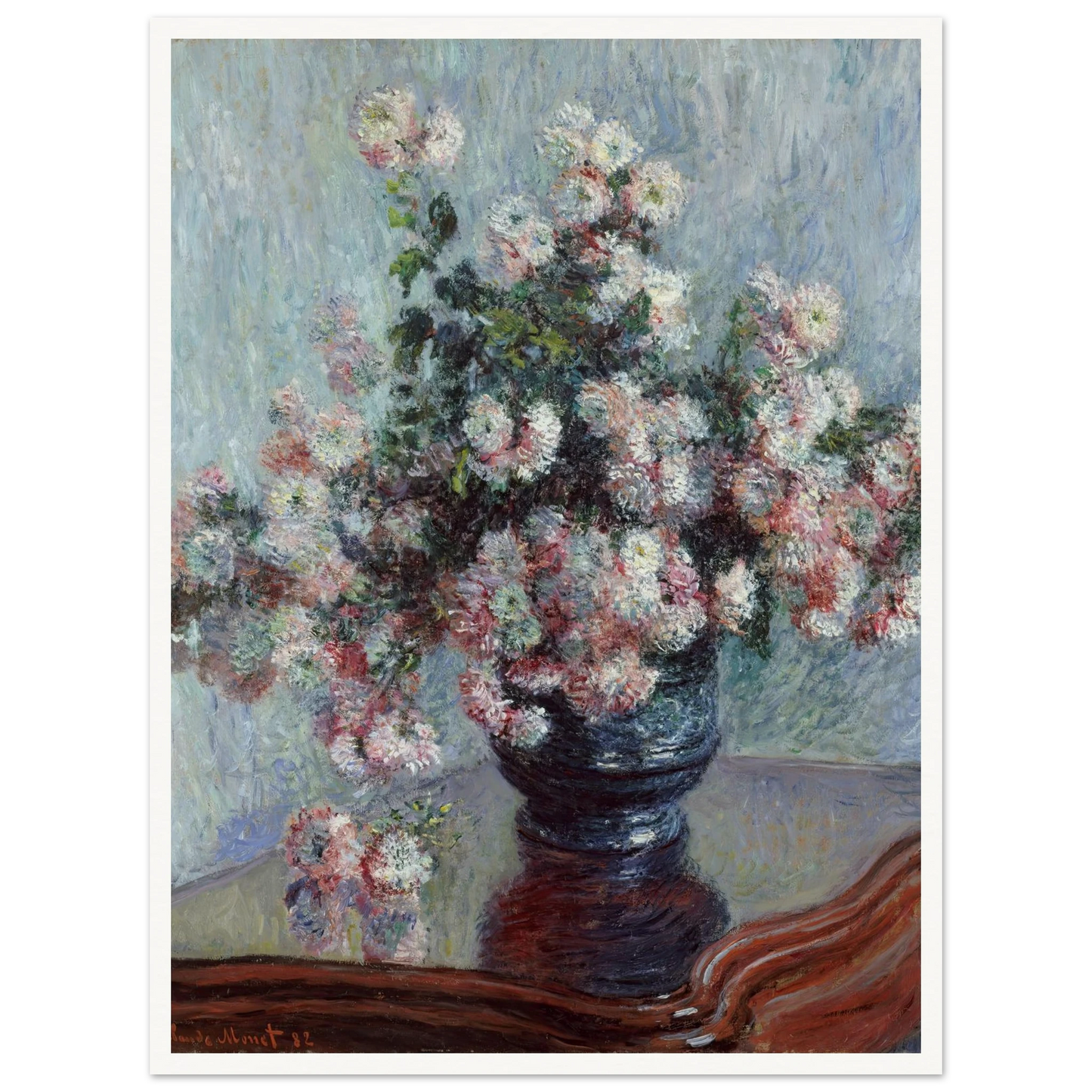Chrysanthemums (1882) Art Print | Claude Monet-Quipham Collections