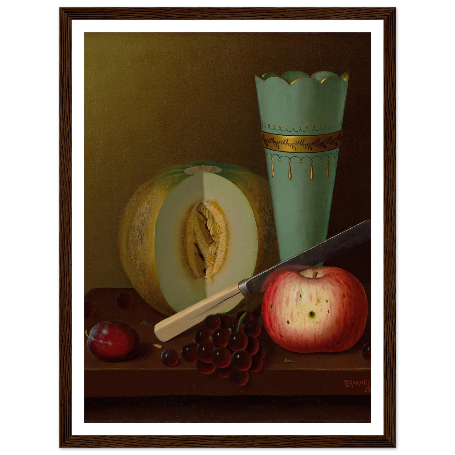 Fruit Pieces (1877) Art Print | William Michael Harnett-Quipham Collections