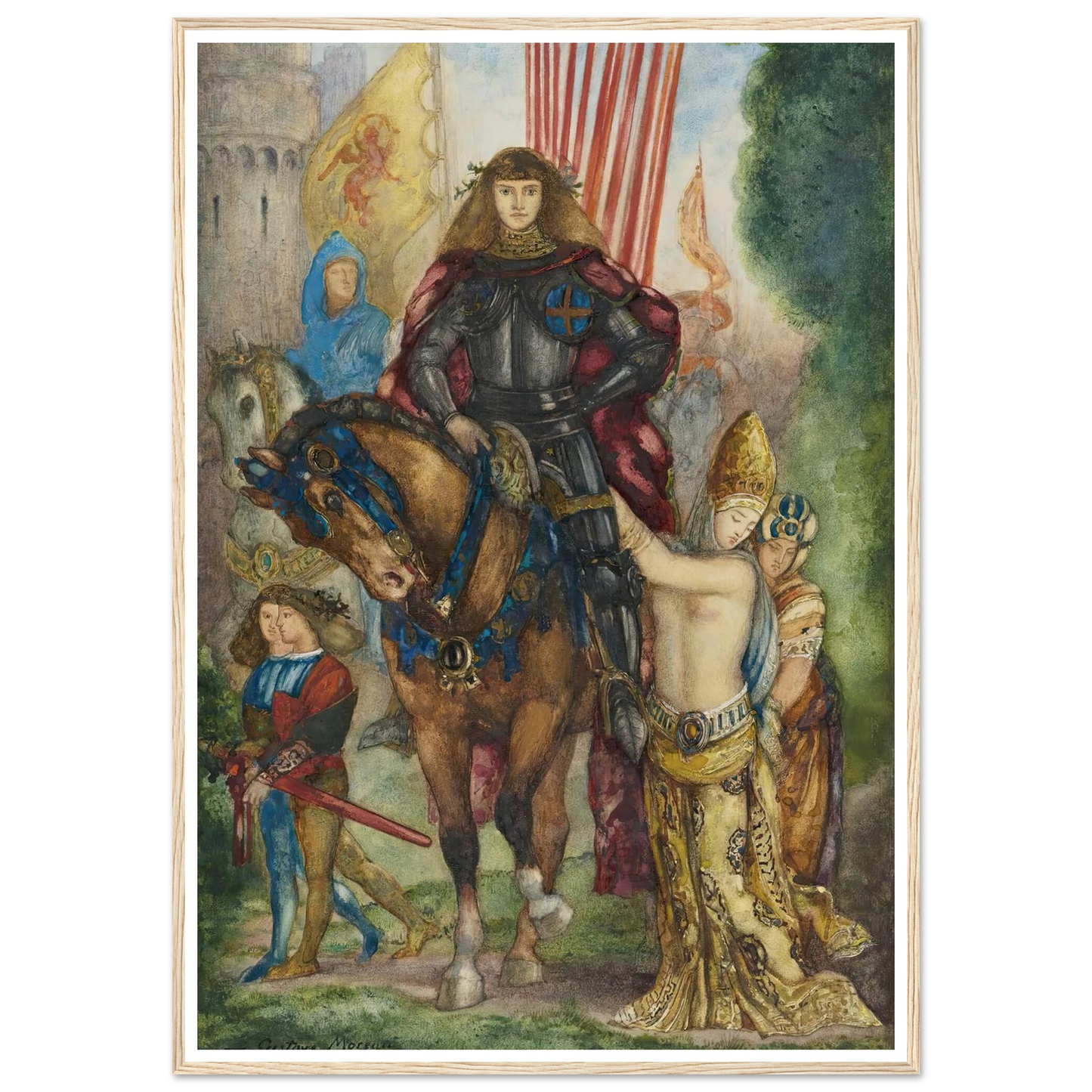 Reître et captives Art Print | Gustave Moreau-Quipham Collections