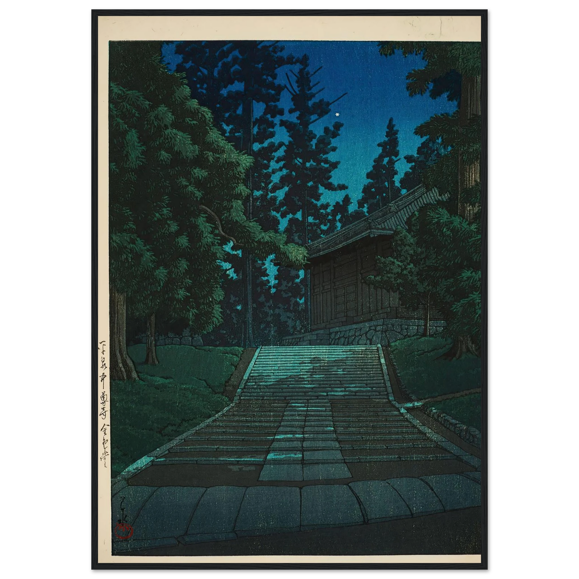 Hiraizumi Chuson-ji Konjikido (The Golden Hall at Chuson-ji Temple in Hiraizumi) (1935) Art Print | Kawase Hasui-Quipham Collections