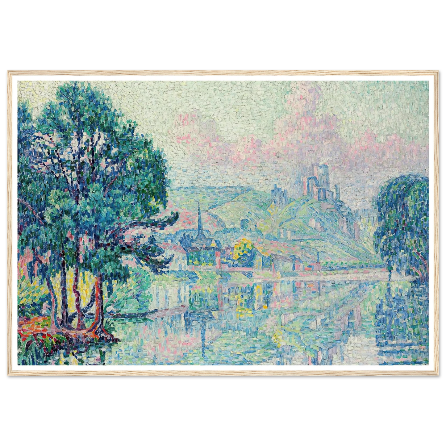 Les Andelys. Matin. Été (1923) Art Print | Paul Signac-Quipham Collections