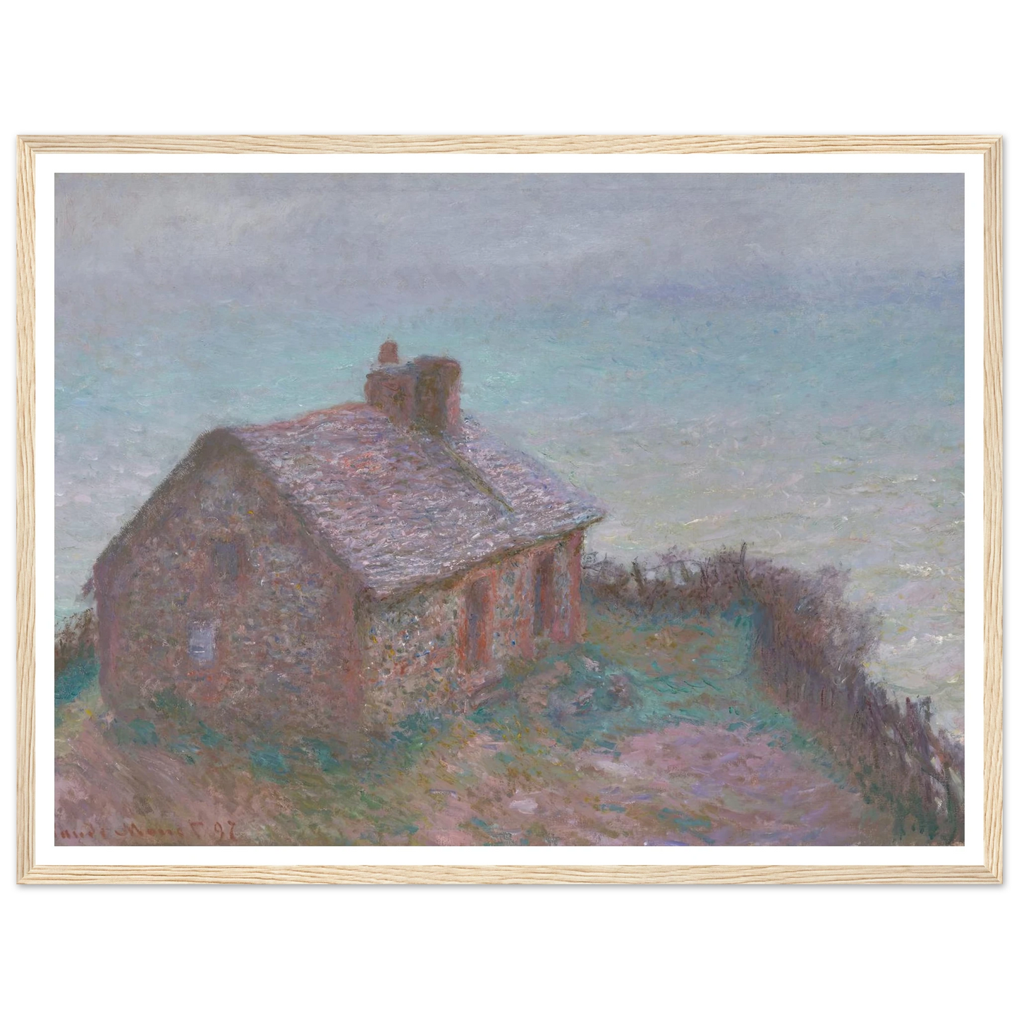 The Customs House at Varengeville (1897) Art Print | Claude Monet-Quipham Collections