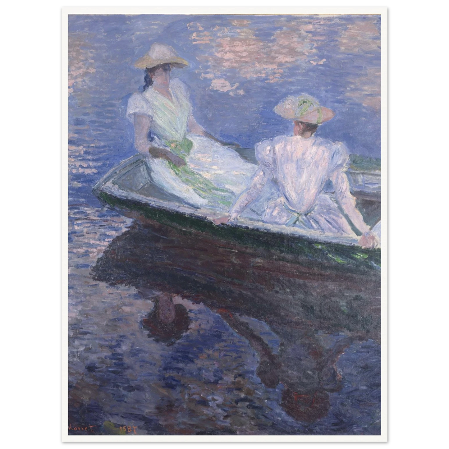 On The Boat Art Print | Claude Monet-Quipham Collections