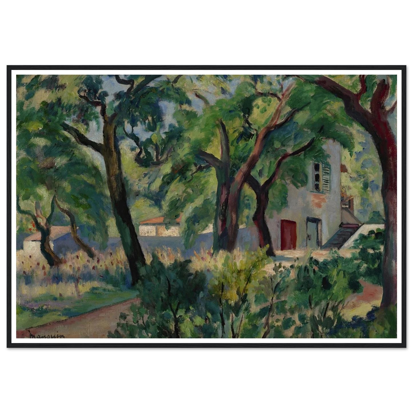 La Maison dans la forêt, Saint-Tropez (1924) Art Print | Henri Manguin-Quipham Collections