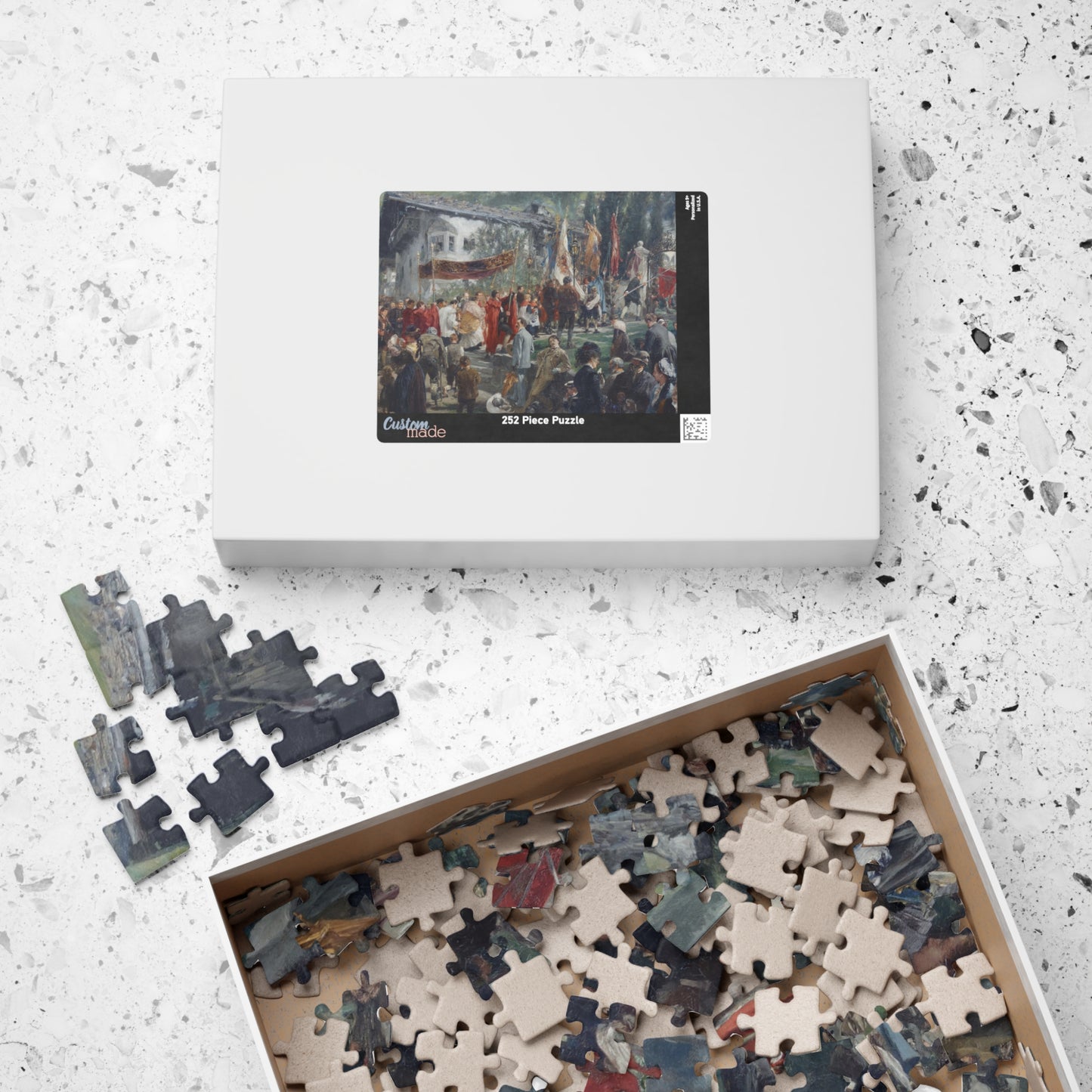 Procession in Hofgastein Puzzle | Adolph von Menzel-Quipham Collections