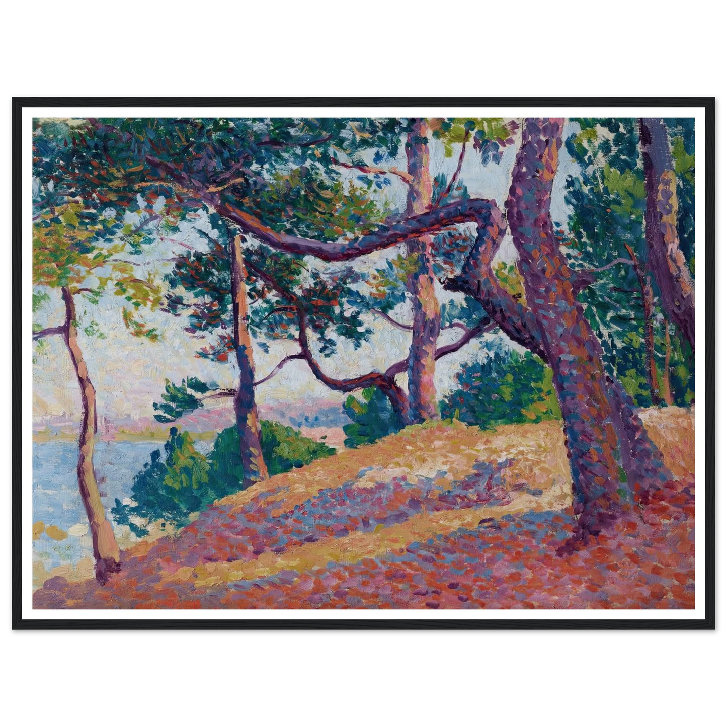 Paysage à Saint-Tropez (1892) Art Print | Maximilien Luce-Quipham Collections