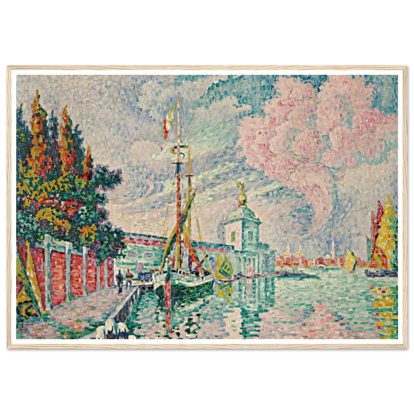 La Dogana, Venise (1923) Art Print | Paul Signac-Quipham Collections